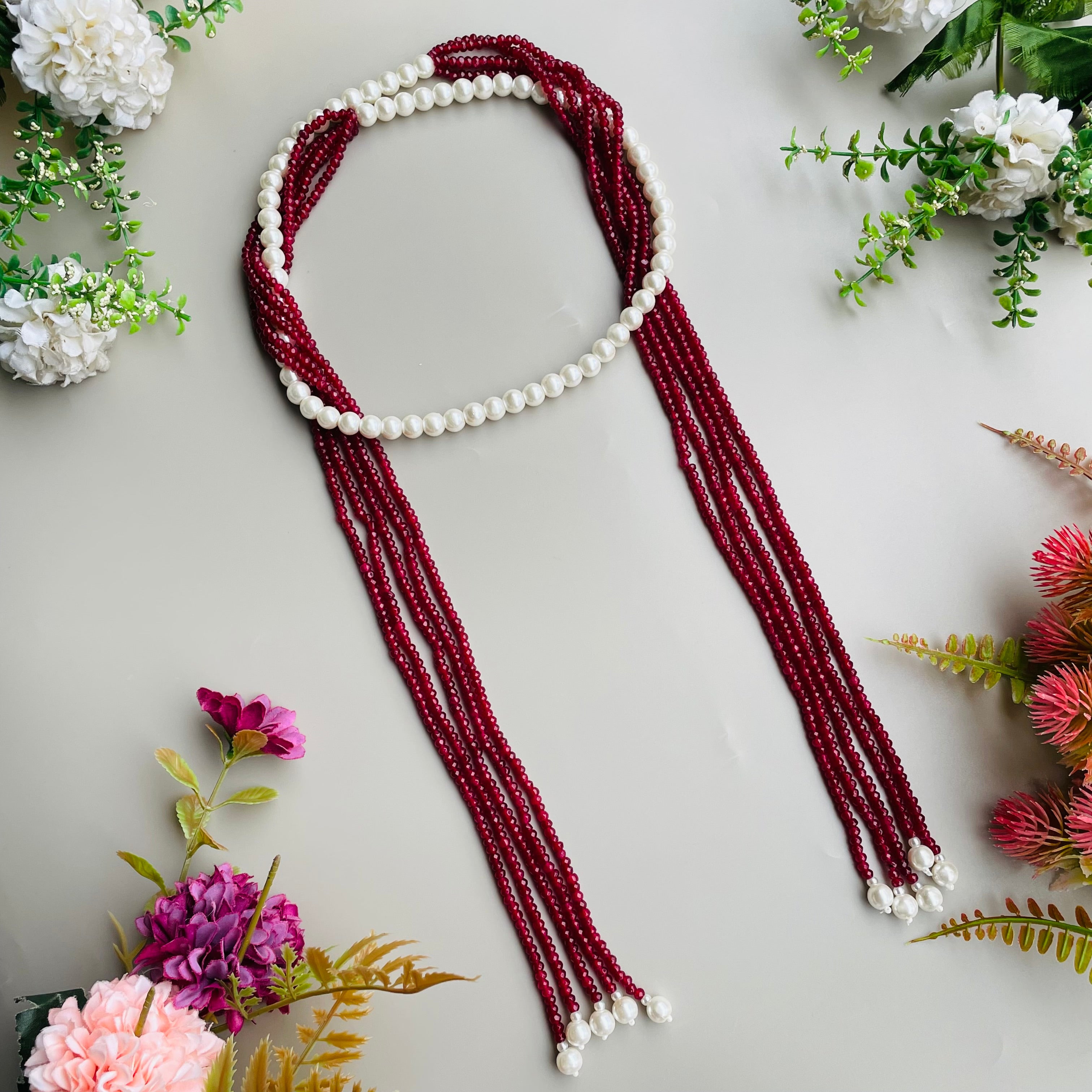 Nayaab jigyasa Pearl long mala