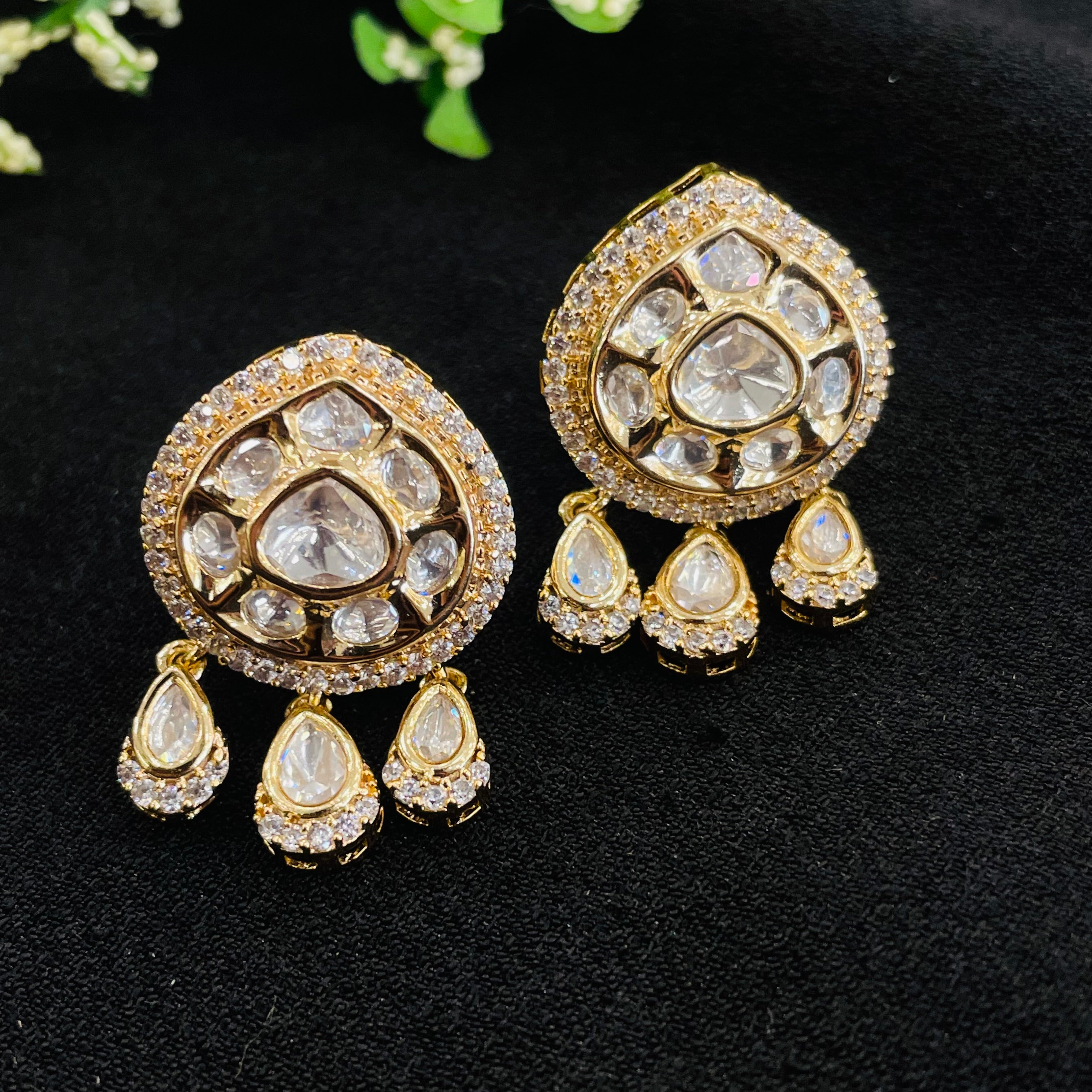 Nayaab aditi Polki earrings