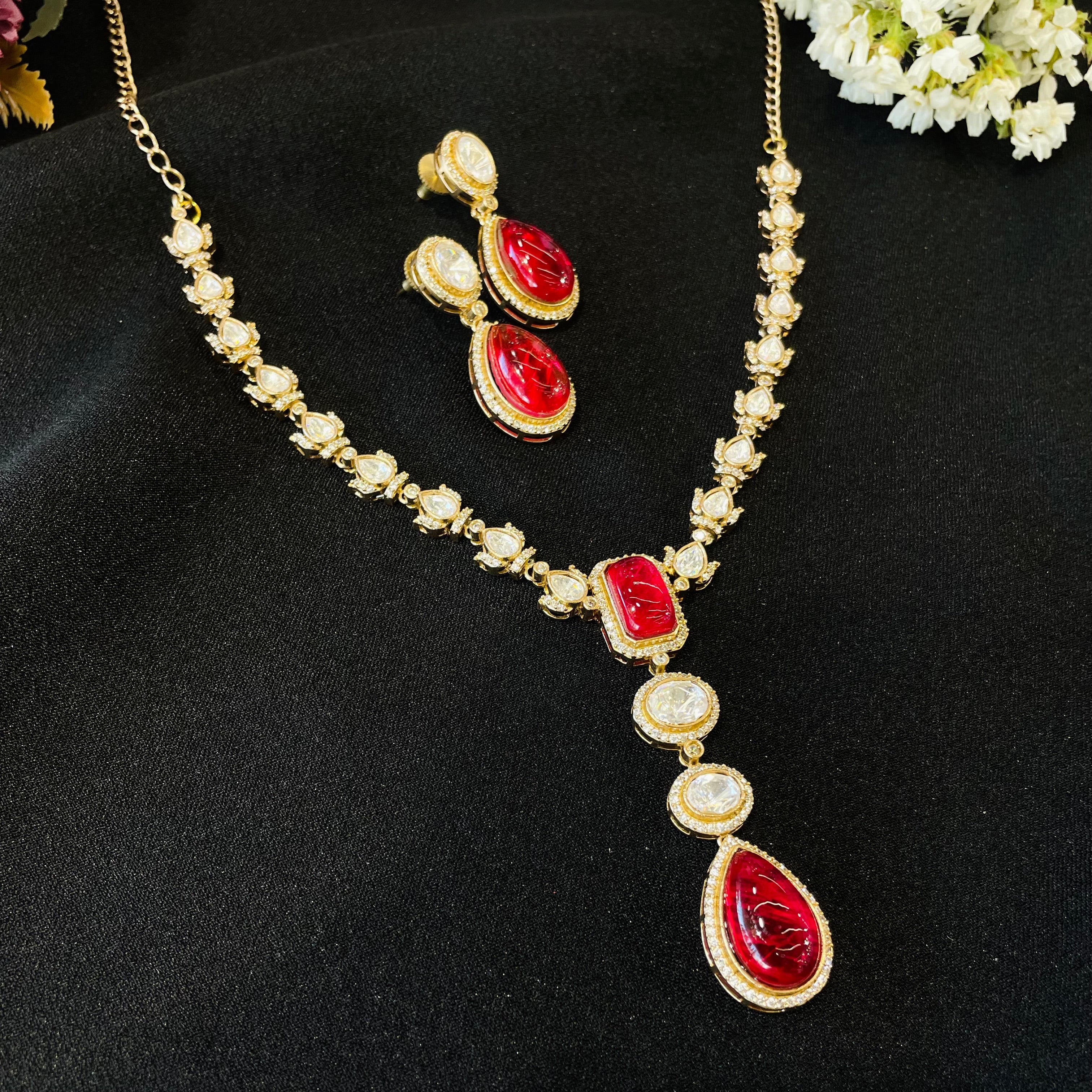 Nayaab Avni Polki Neckpiece