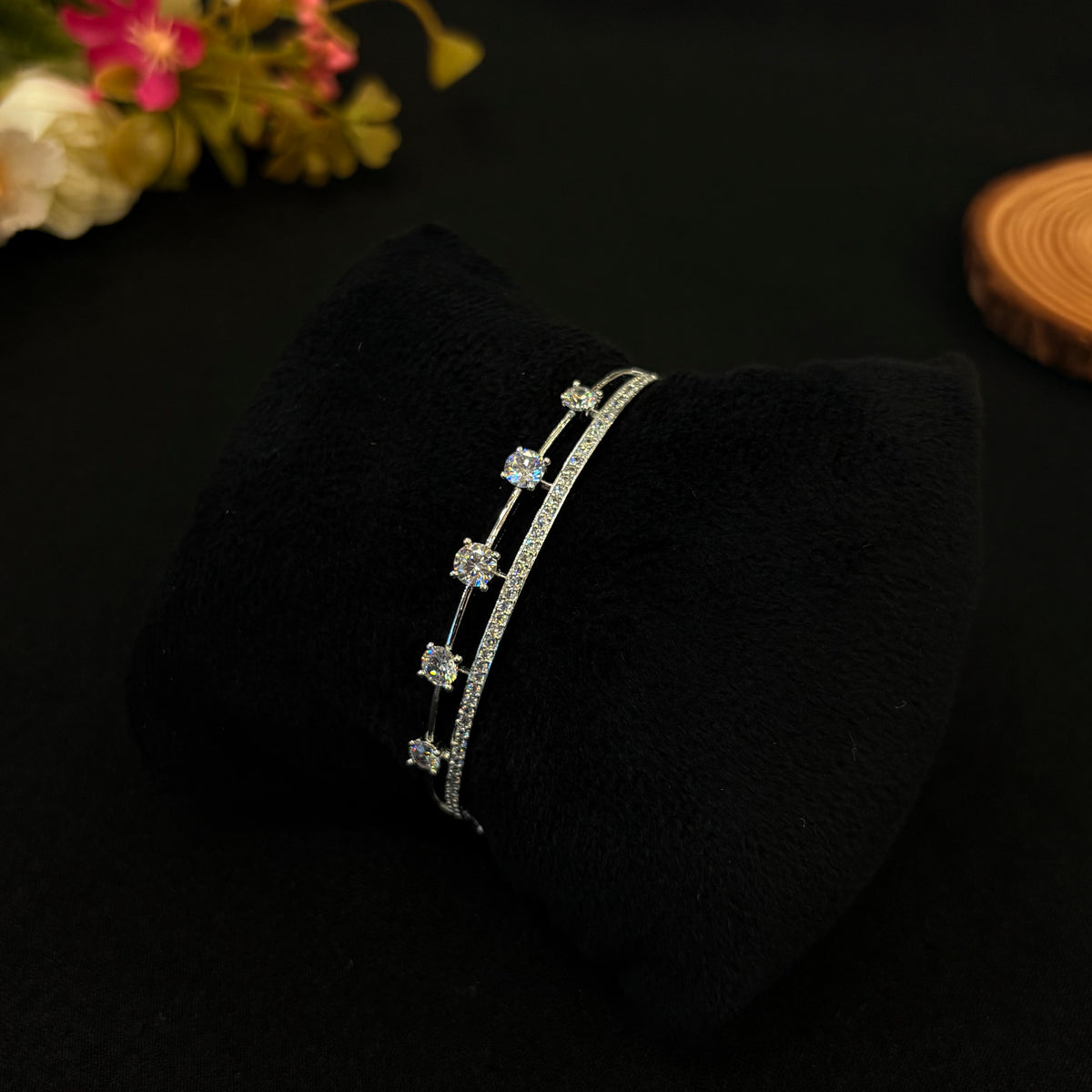 Meher Crystal Line Bracelet
