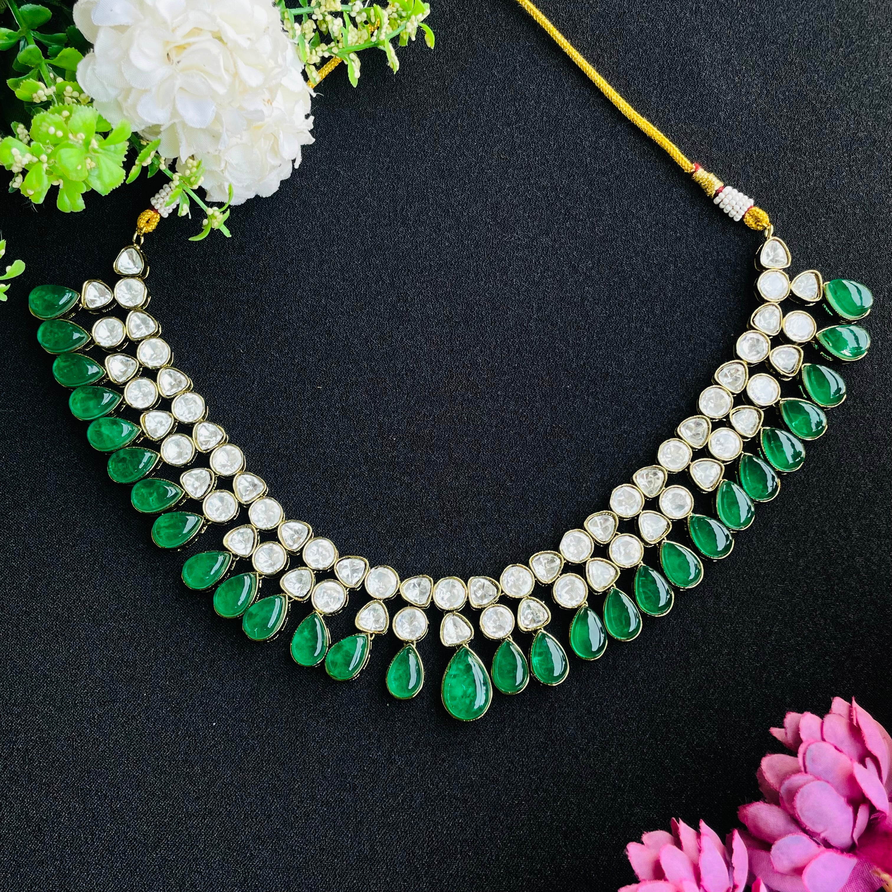 Nayaab Aliya Polki Neckpiece