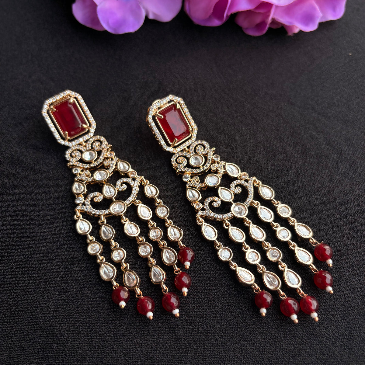 Ruhani Ruby Earrings