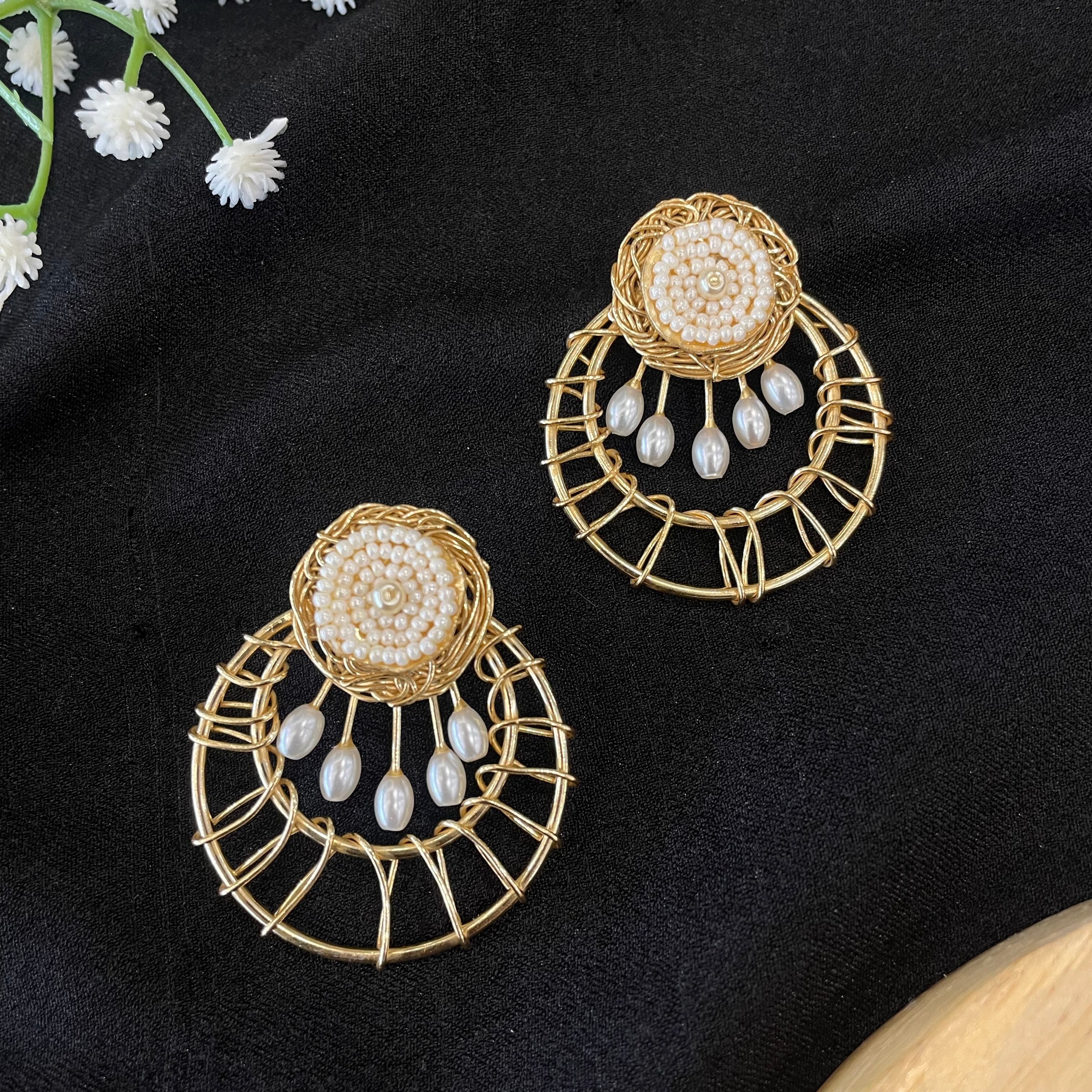 Pearl Orbit Earrings
