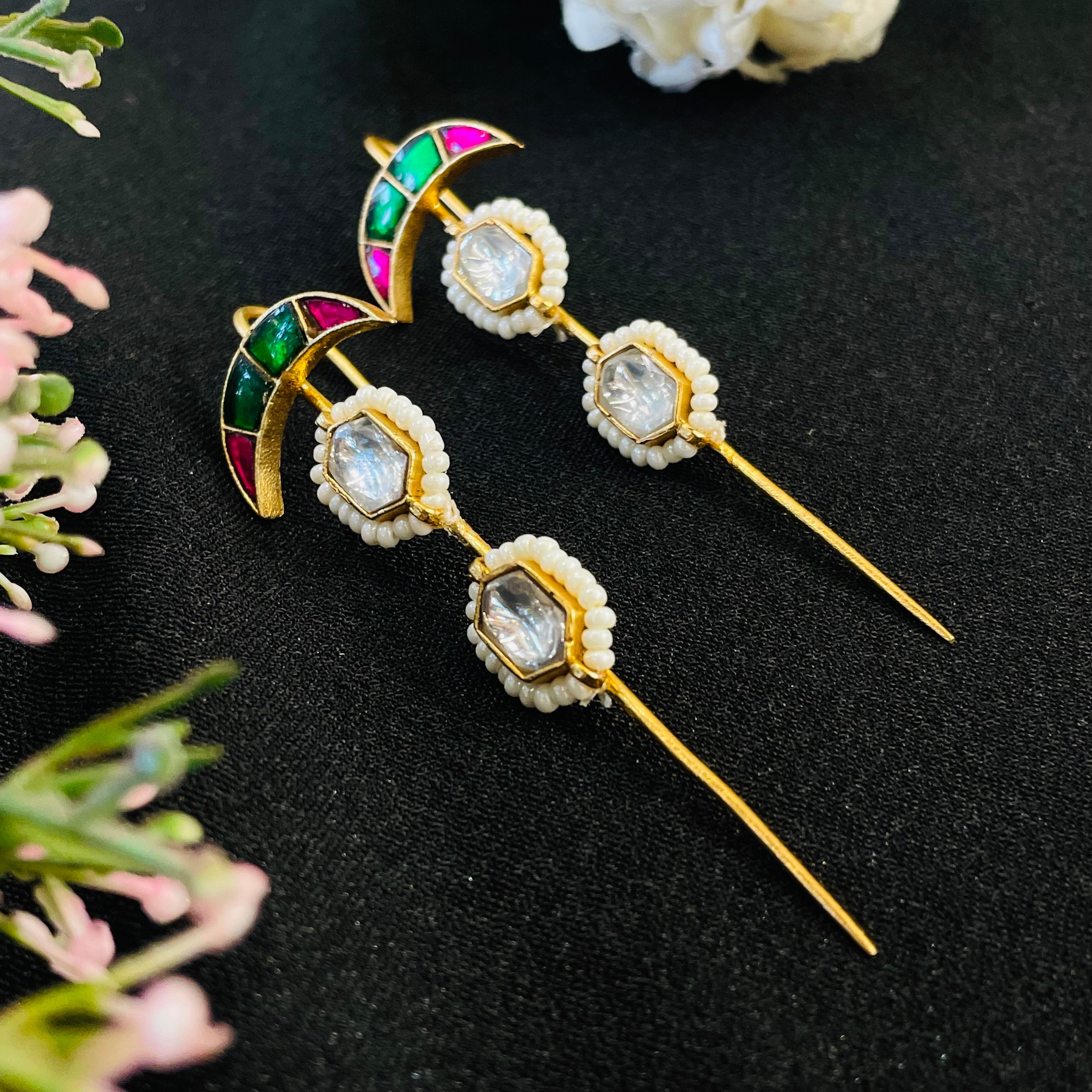 Nayaab Rubina Polki Earcuff