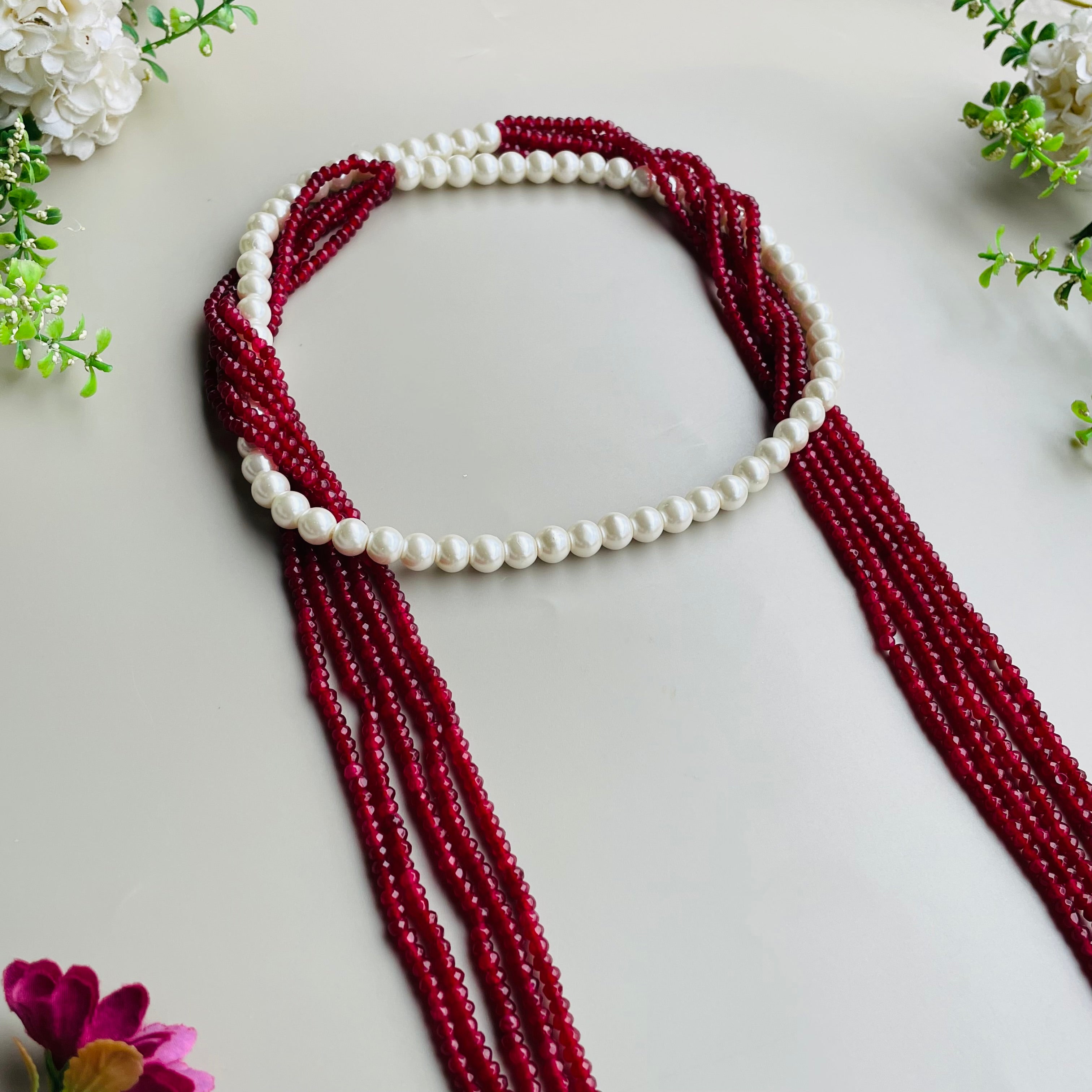 Nayaab jigyasa Pearl long mala
