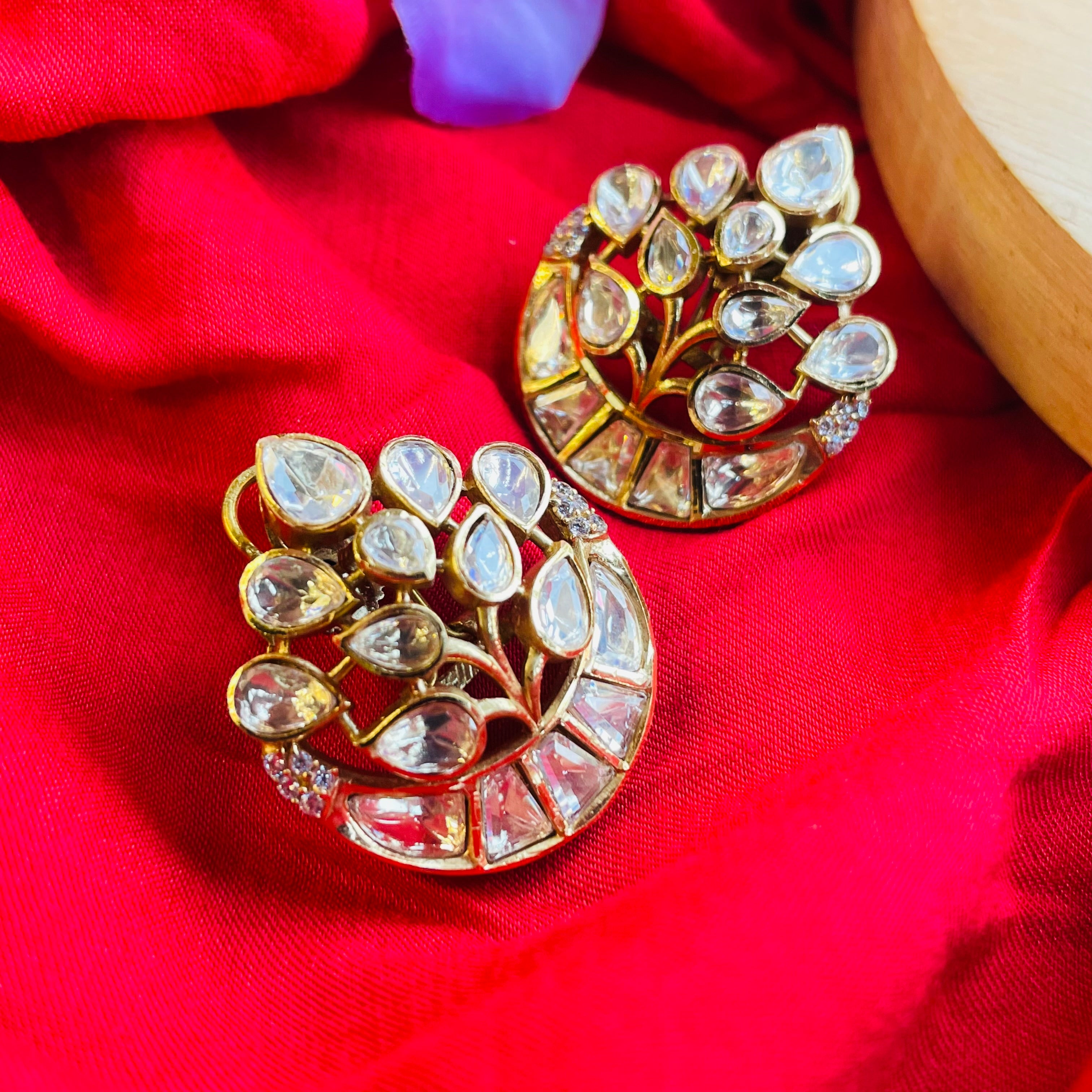 Nayaab Maurice polki Studs