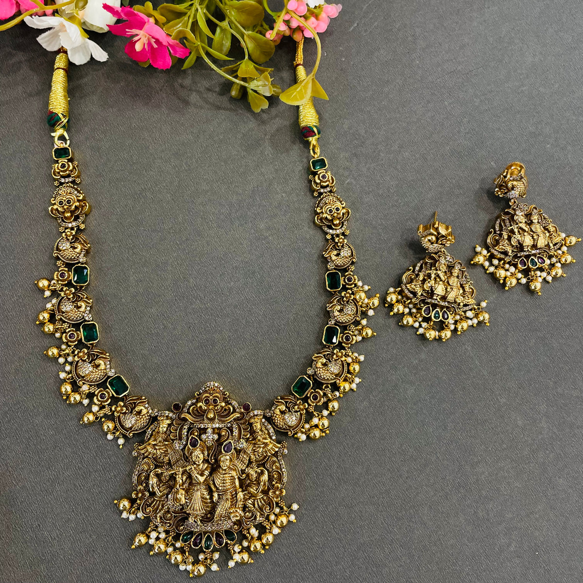 Rajlaxmi Temple Heritage Neckpiece