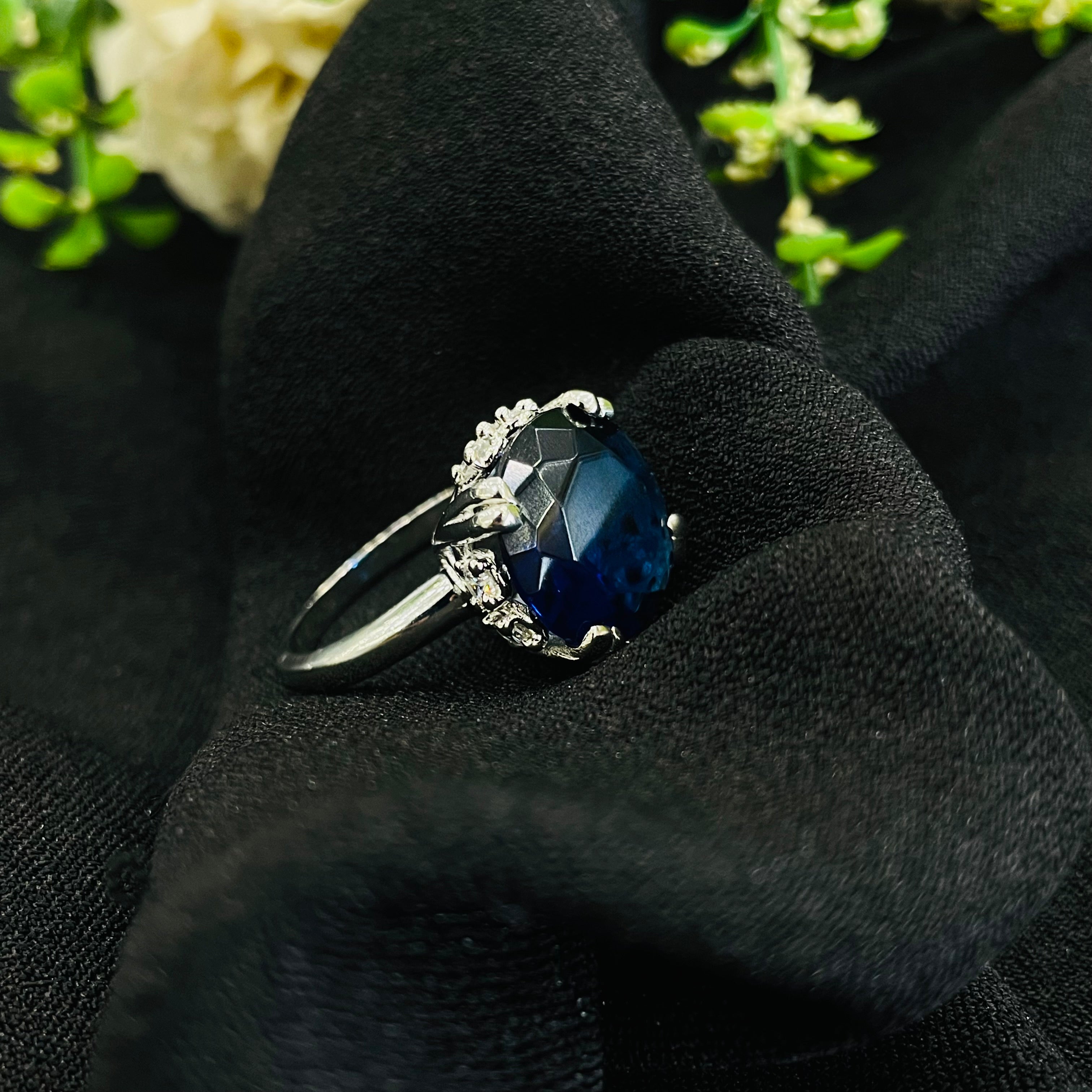 Vs Sterling Silver Cocktail Ring 235 6G