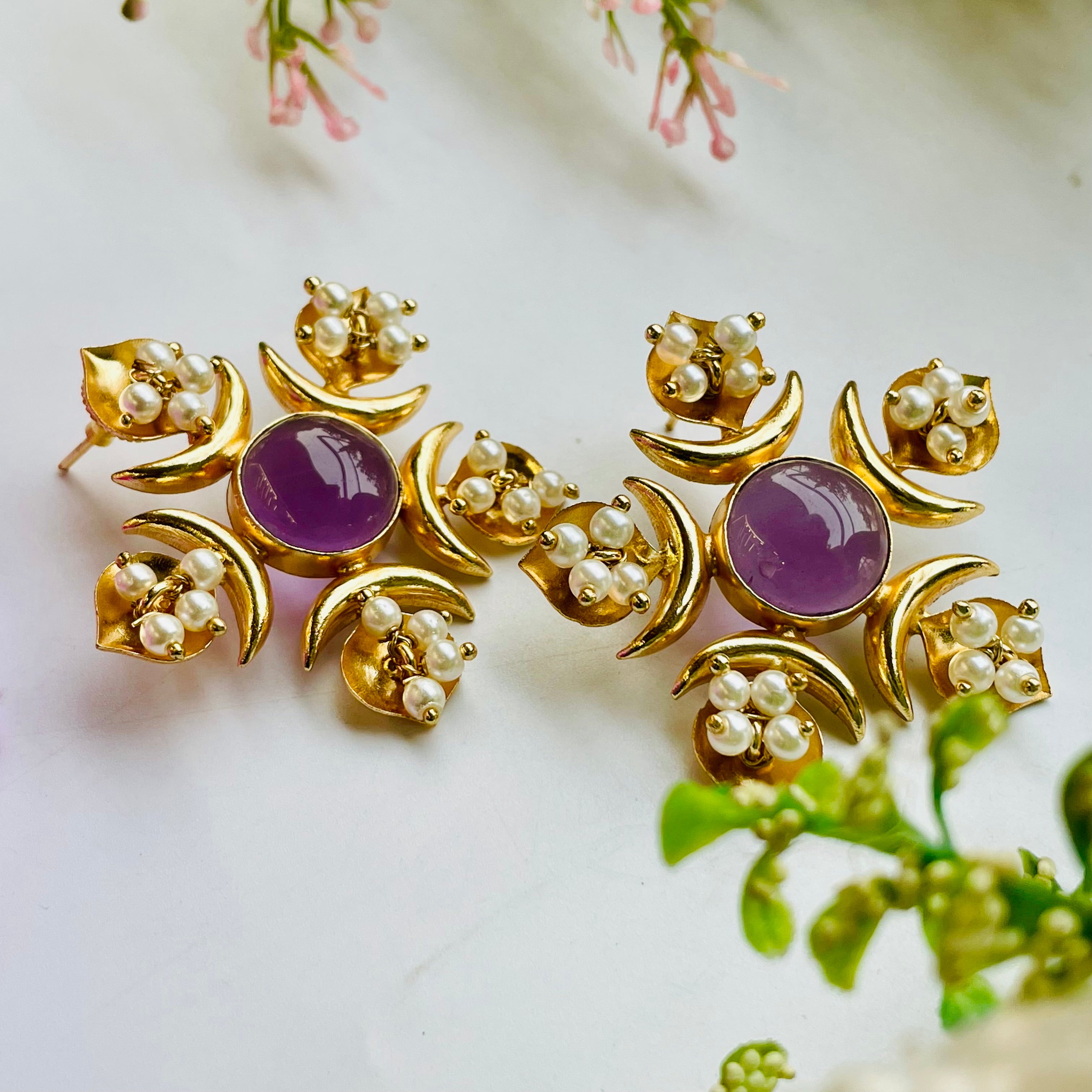 Nayaab Semi Earrings