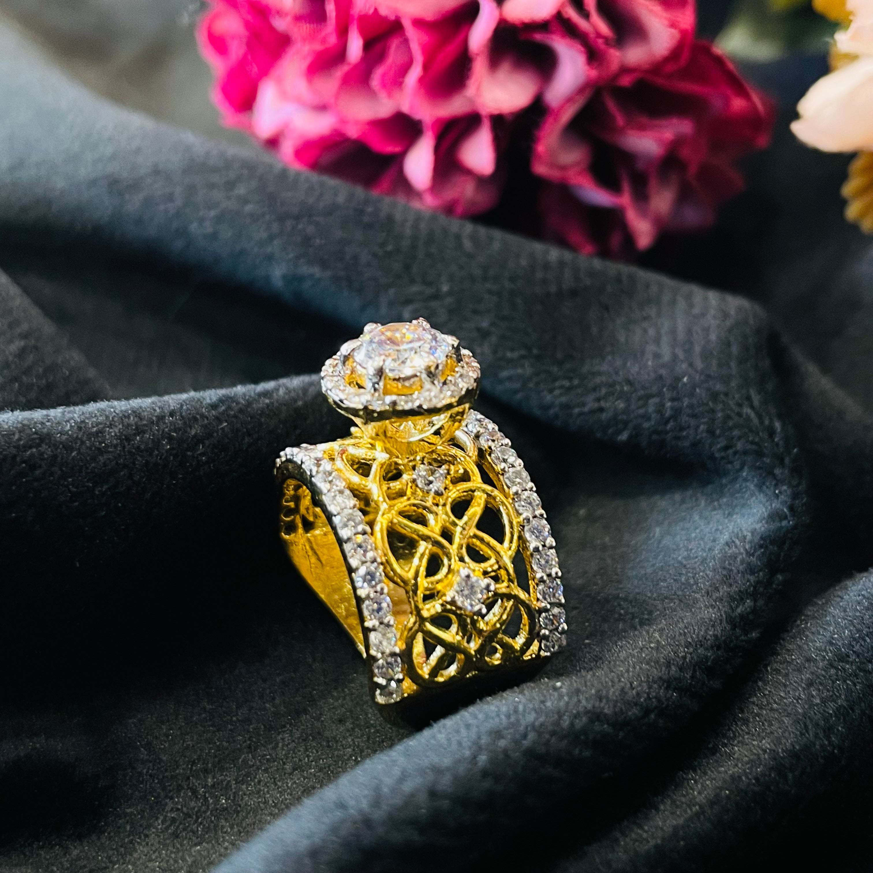 Vs Sterling Silver Cocktail Ring 224