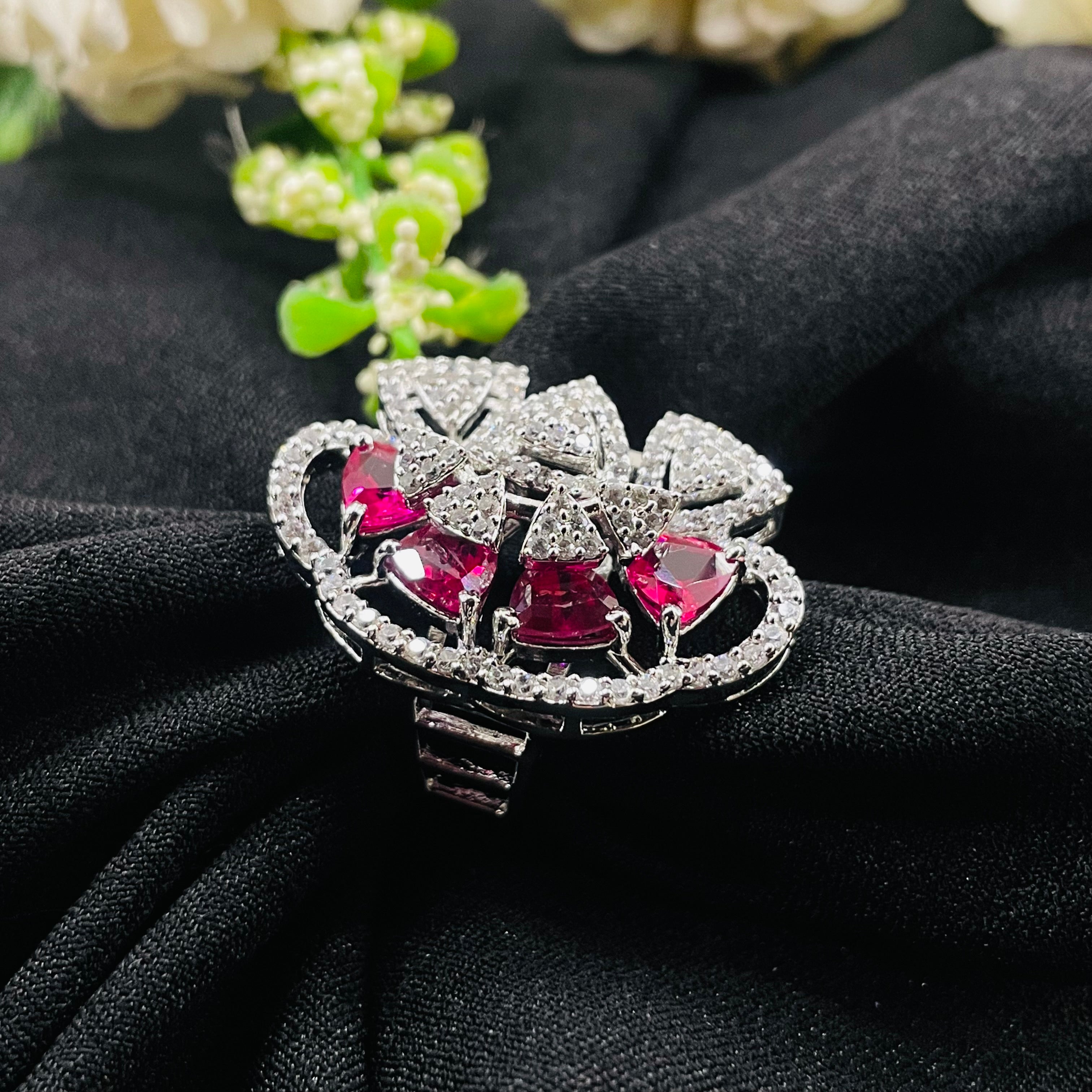 VS Sterling Silver Cocktail Ring 231 12G