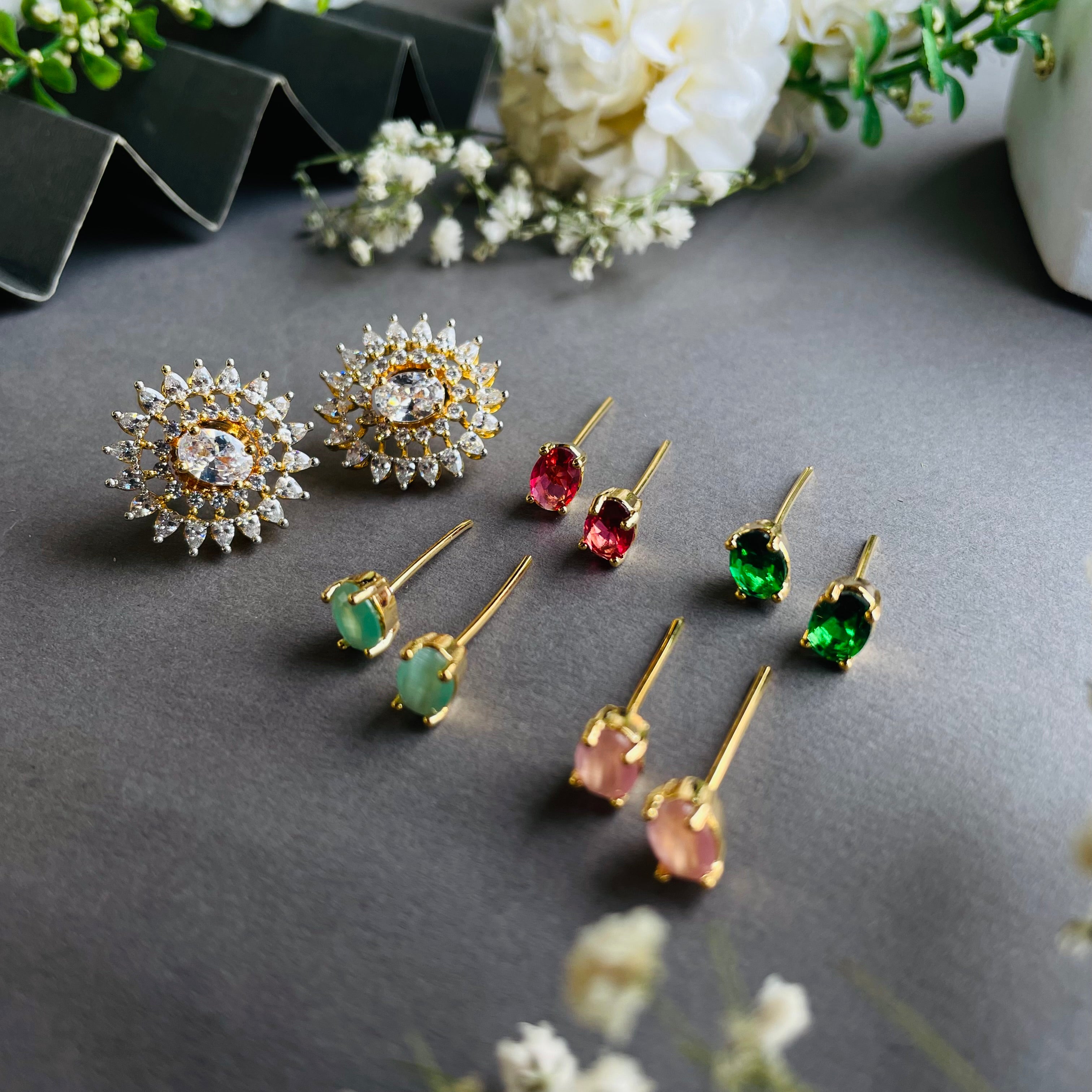 Ad Lucy studs colour changeable