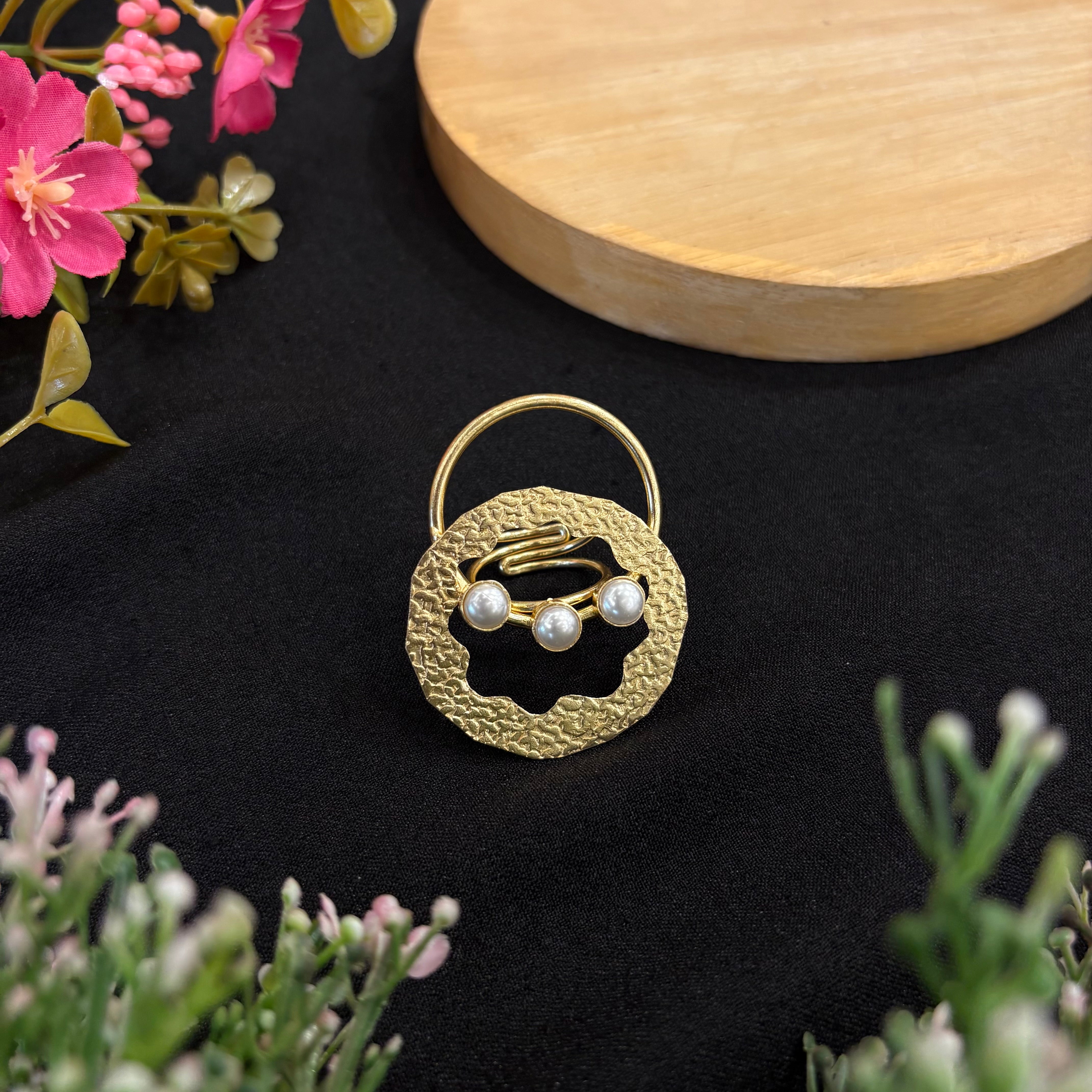 Aurelia Pearl Orbit Ring