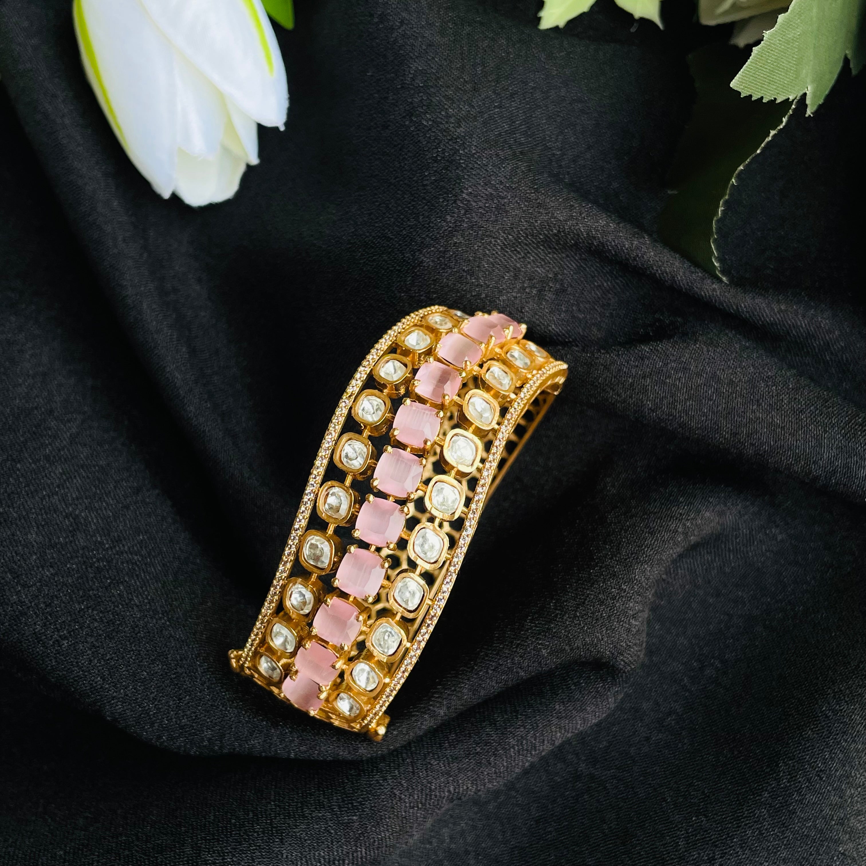Nayaab Aadhya polki bracelet