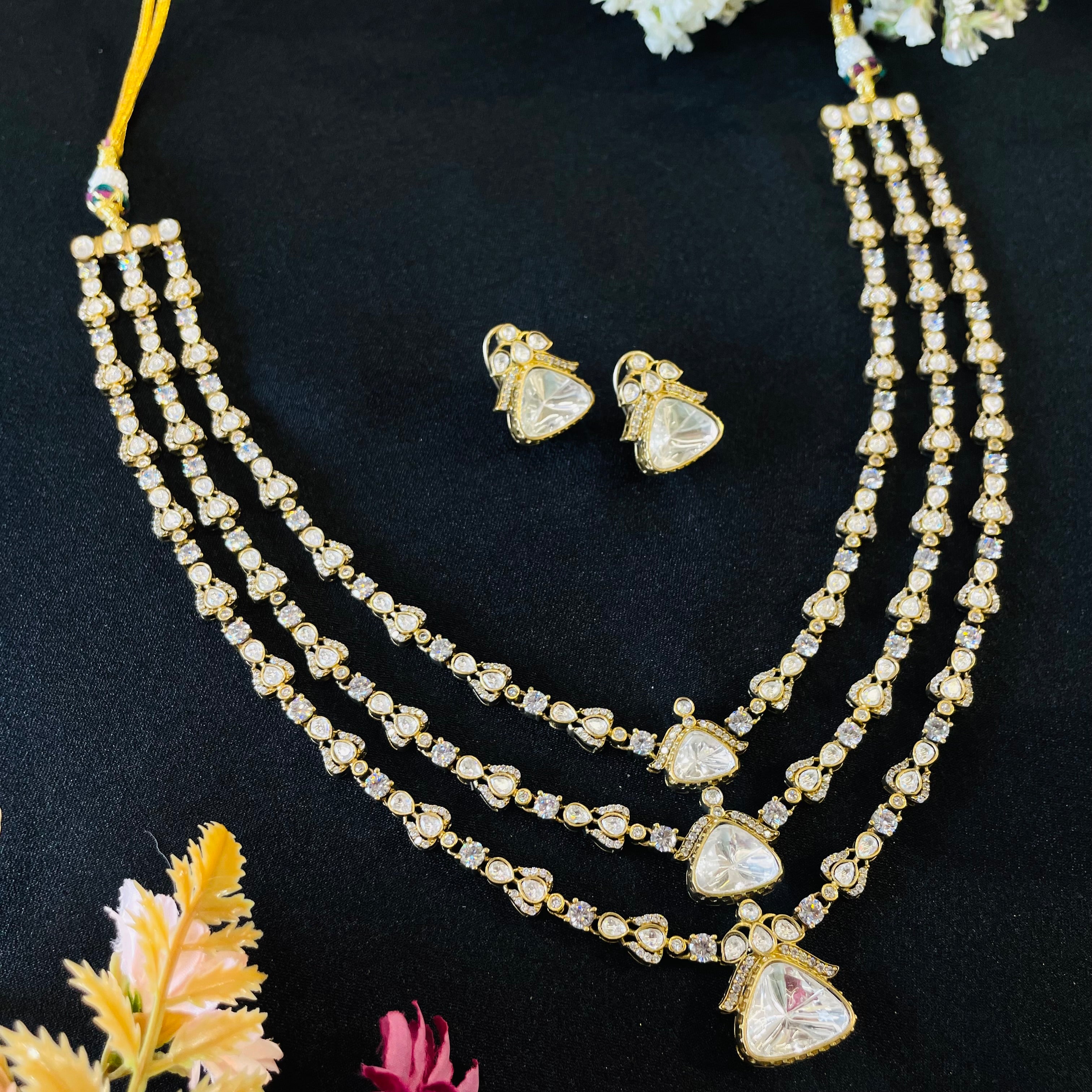 Nayaab Avni Polki layered Neckpiece
