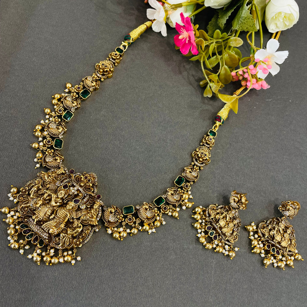 Rajlaxmi Temple Heritage Neckpiece