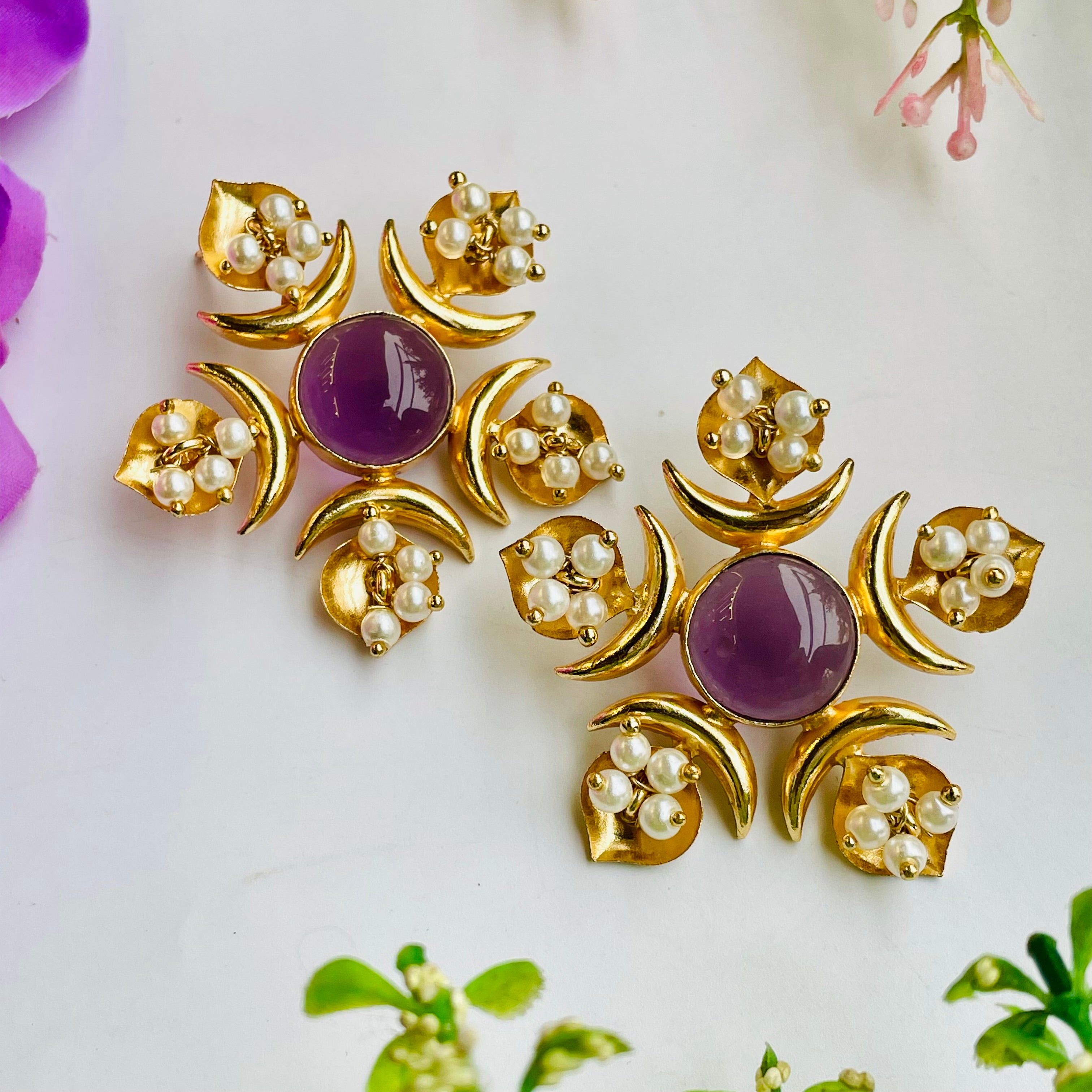 Nayaab Semi Earrings