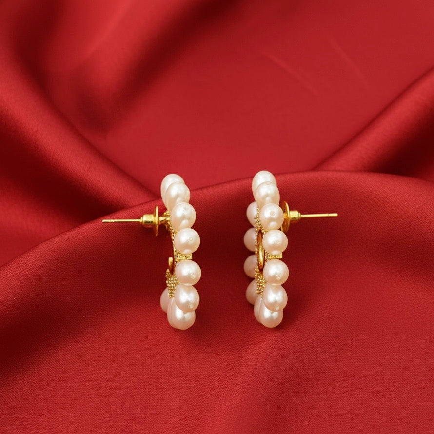 Layla Flora Pearl Earrings