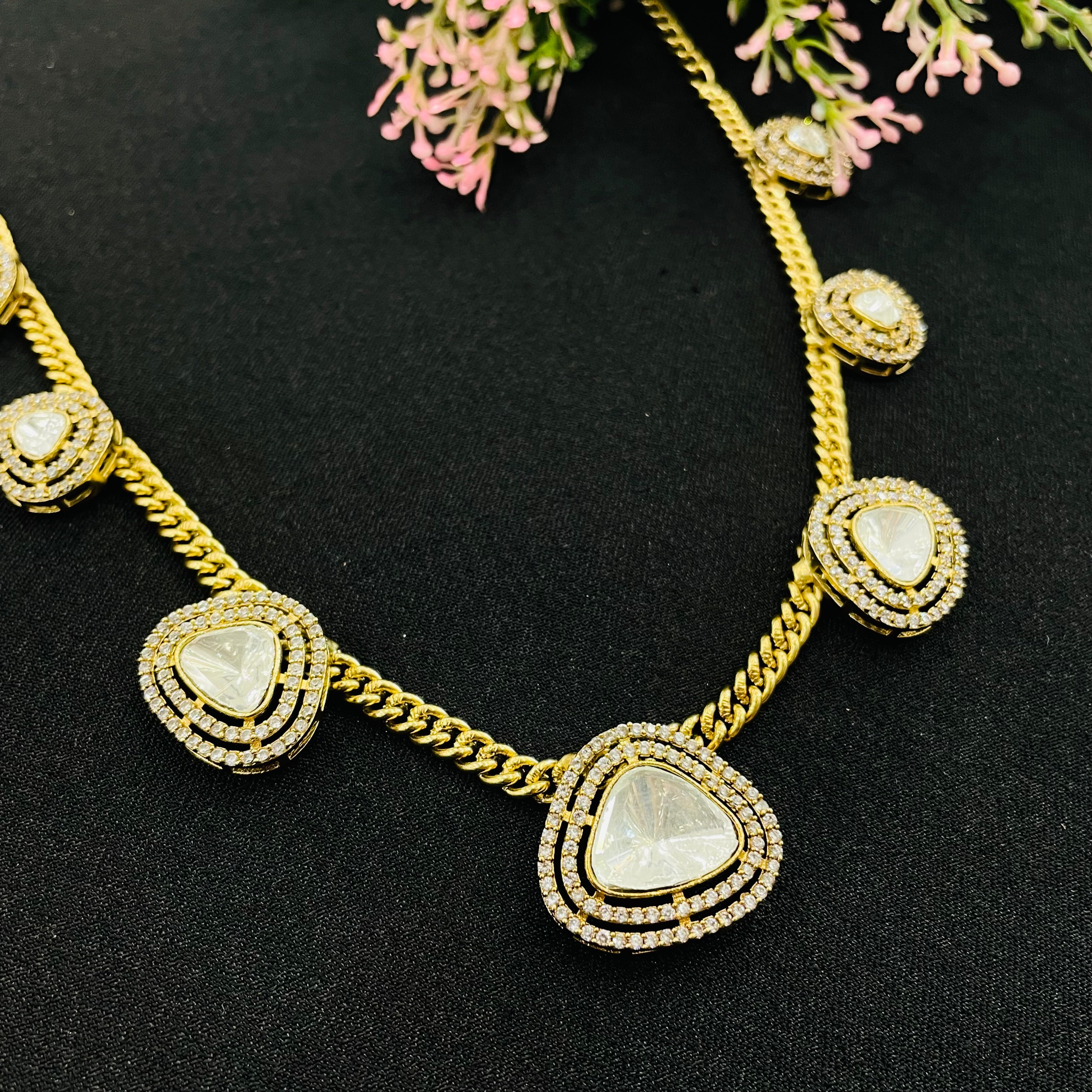Nayaab Shreya Polki Neckpiece