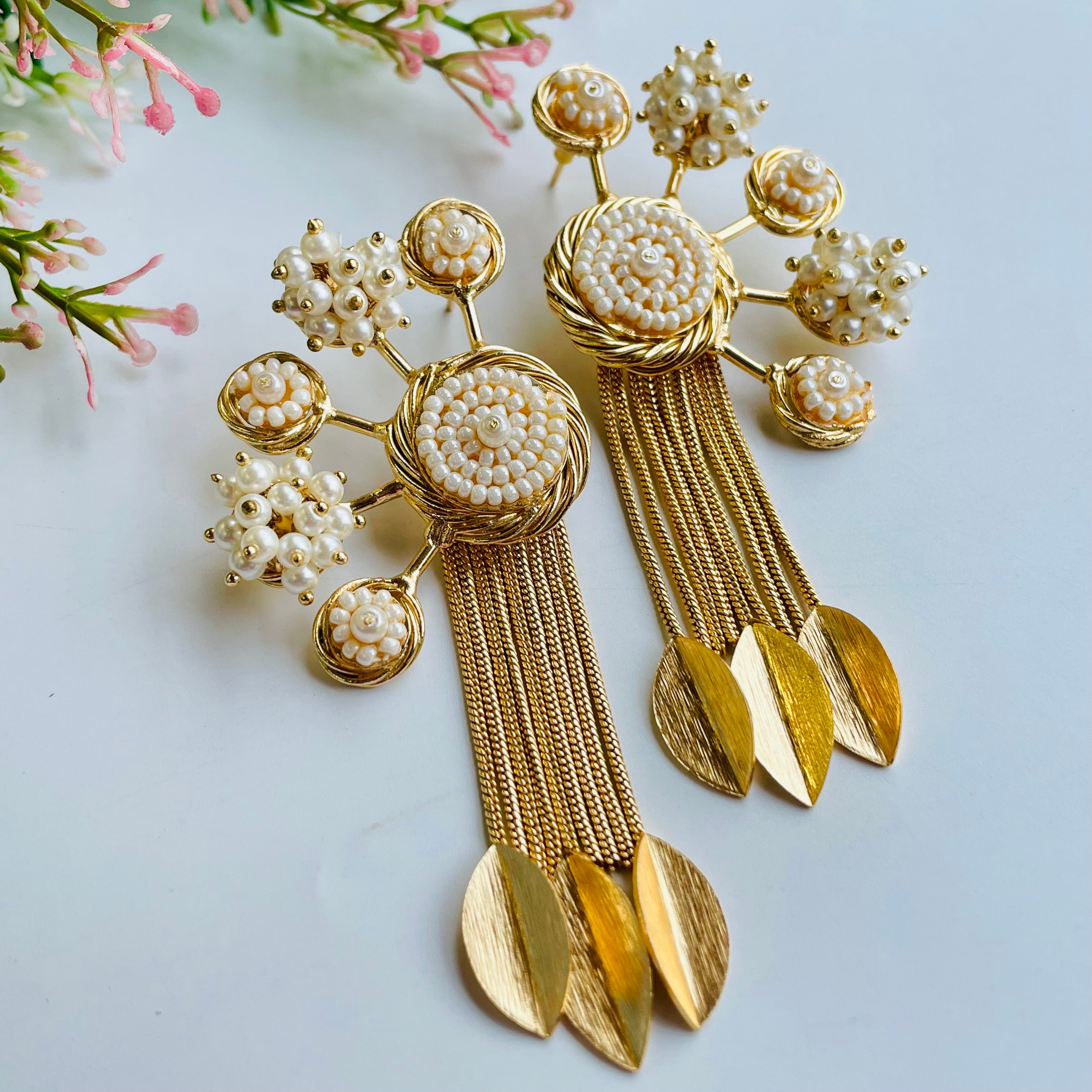 Nayaab Mahera Pearl Earrings