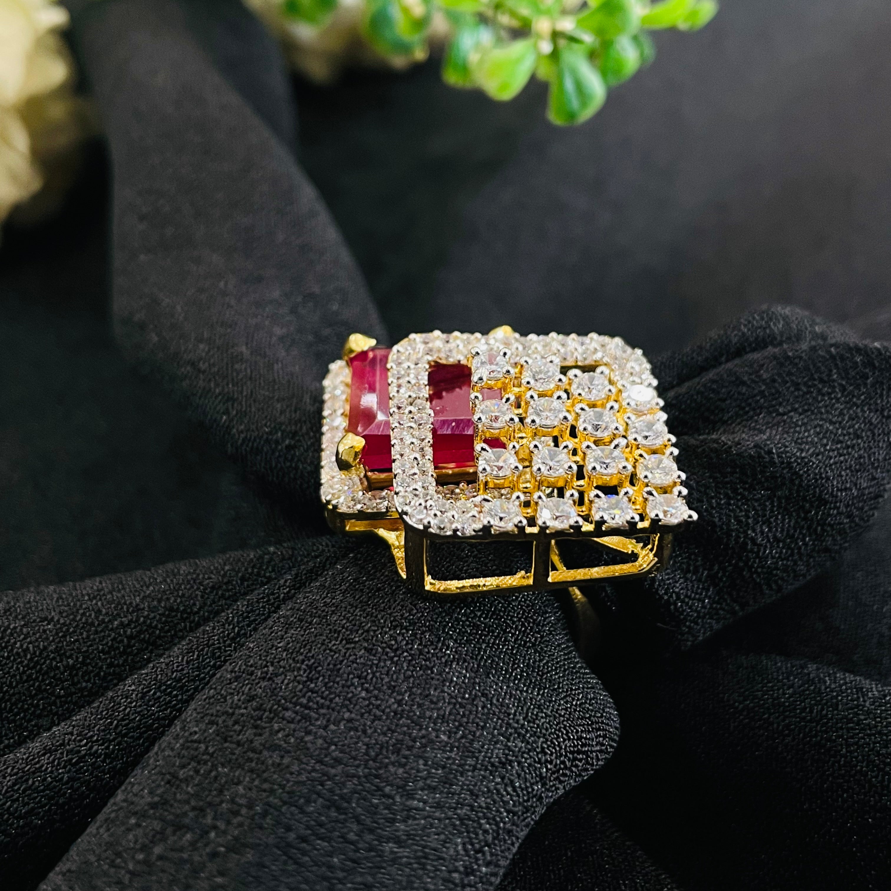 Vs Sterling Silver Cocktail Ring 236 11G