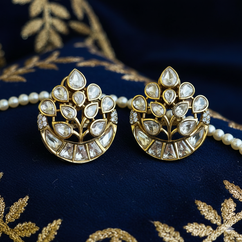 Nayaab Maurice polki Studs