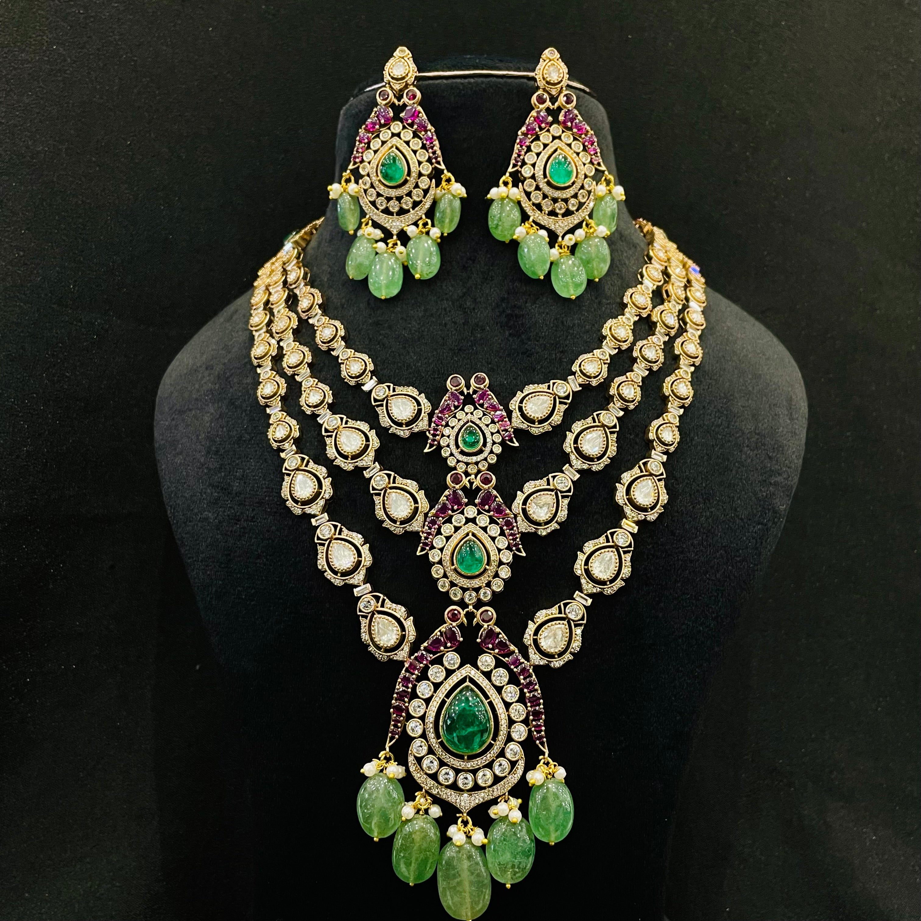 Nayaab Ayeza Polki Neckpiece