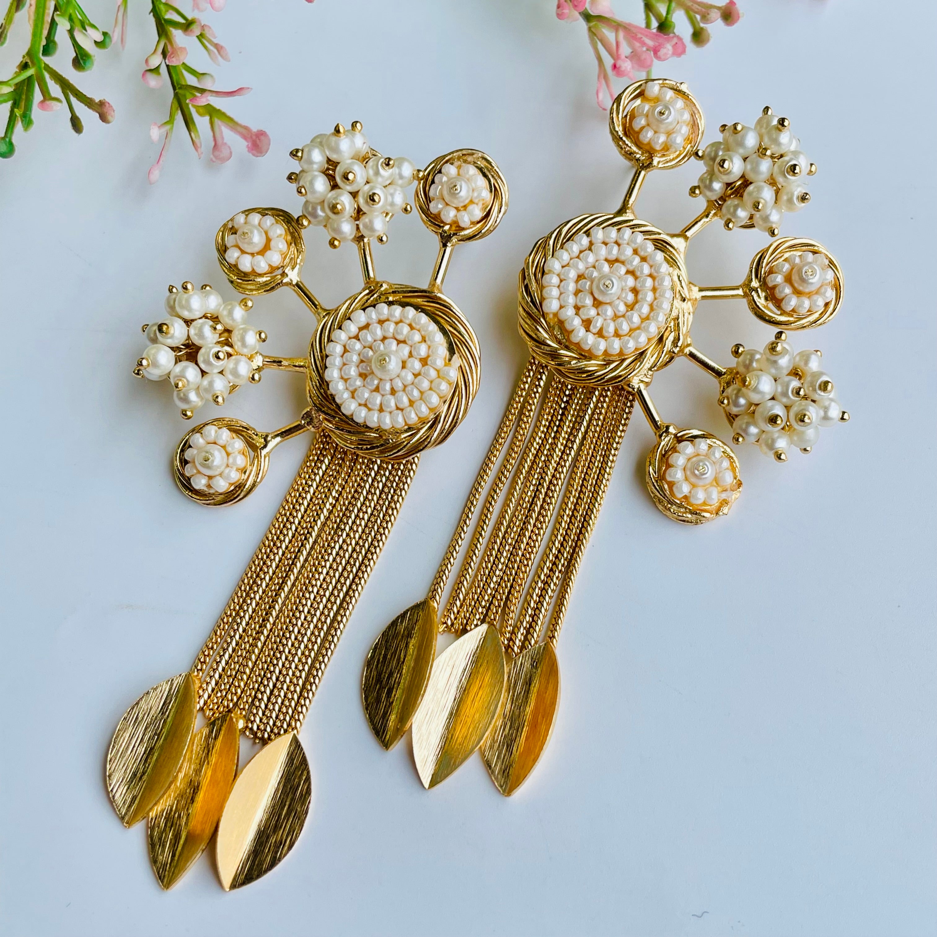 Nayaab Mahera Pearl Earrings
