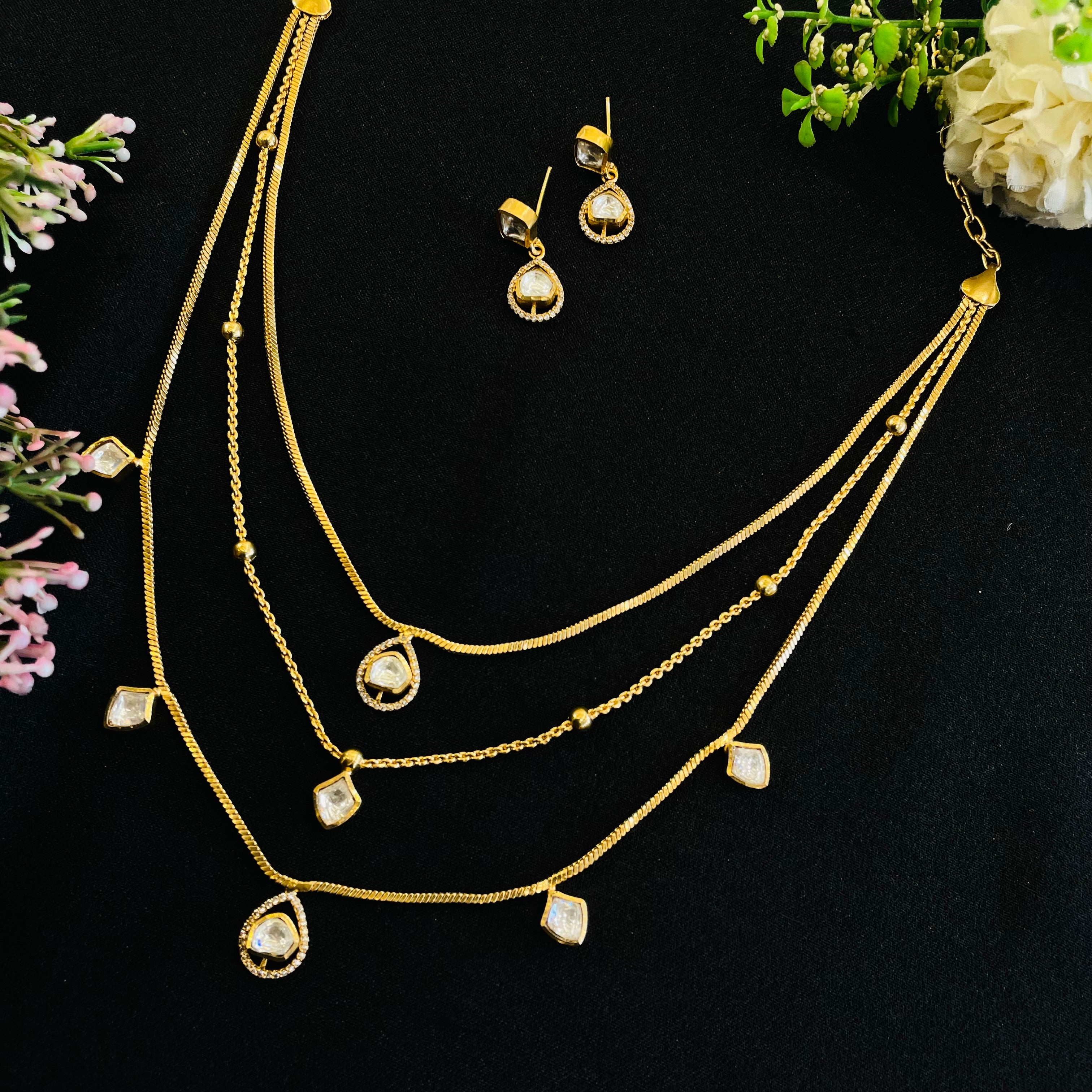 Nayaab Anushka Polki Neckpiece