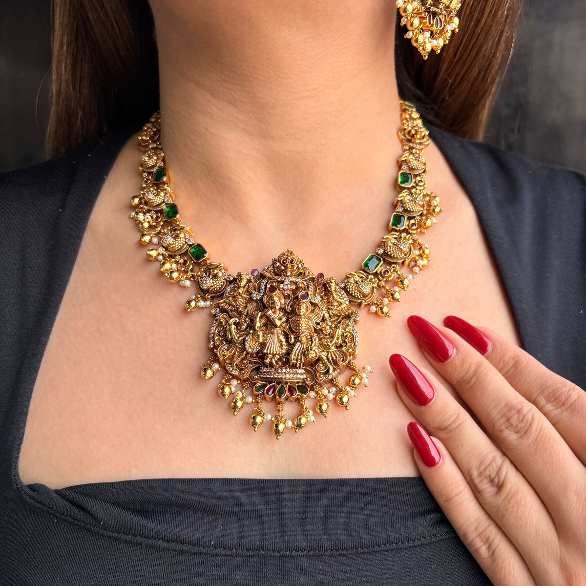 Rajlaxmi Temple Heritage Neckpiece