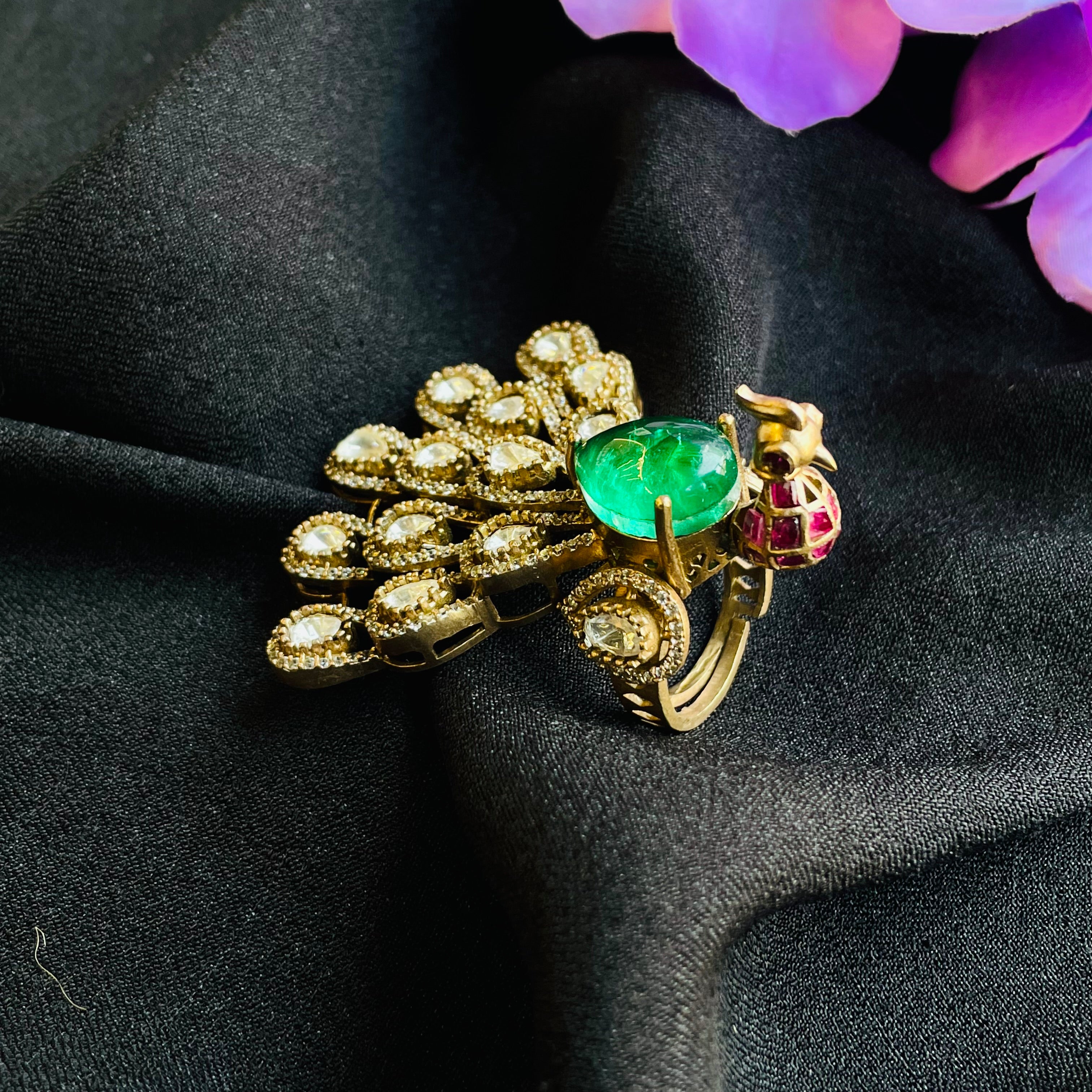 Nayaab Mayur ring adjustable