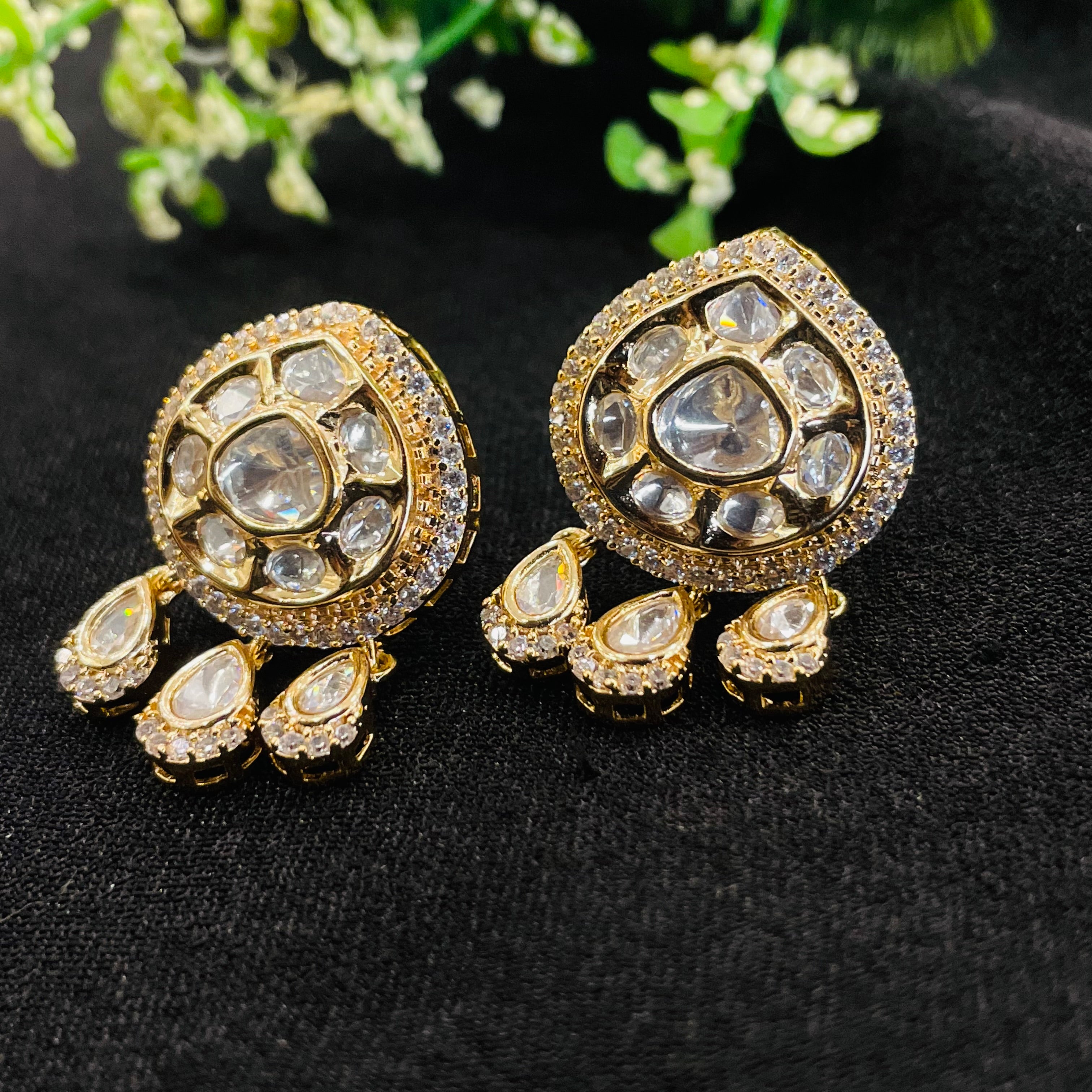 Nayaab aditi Polki earrings