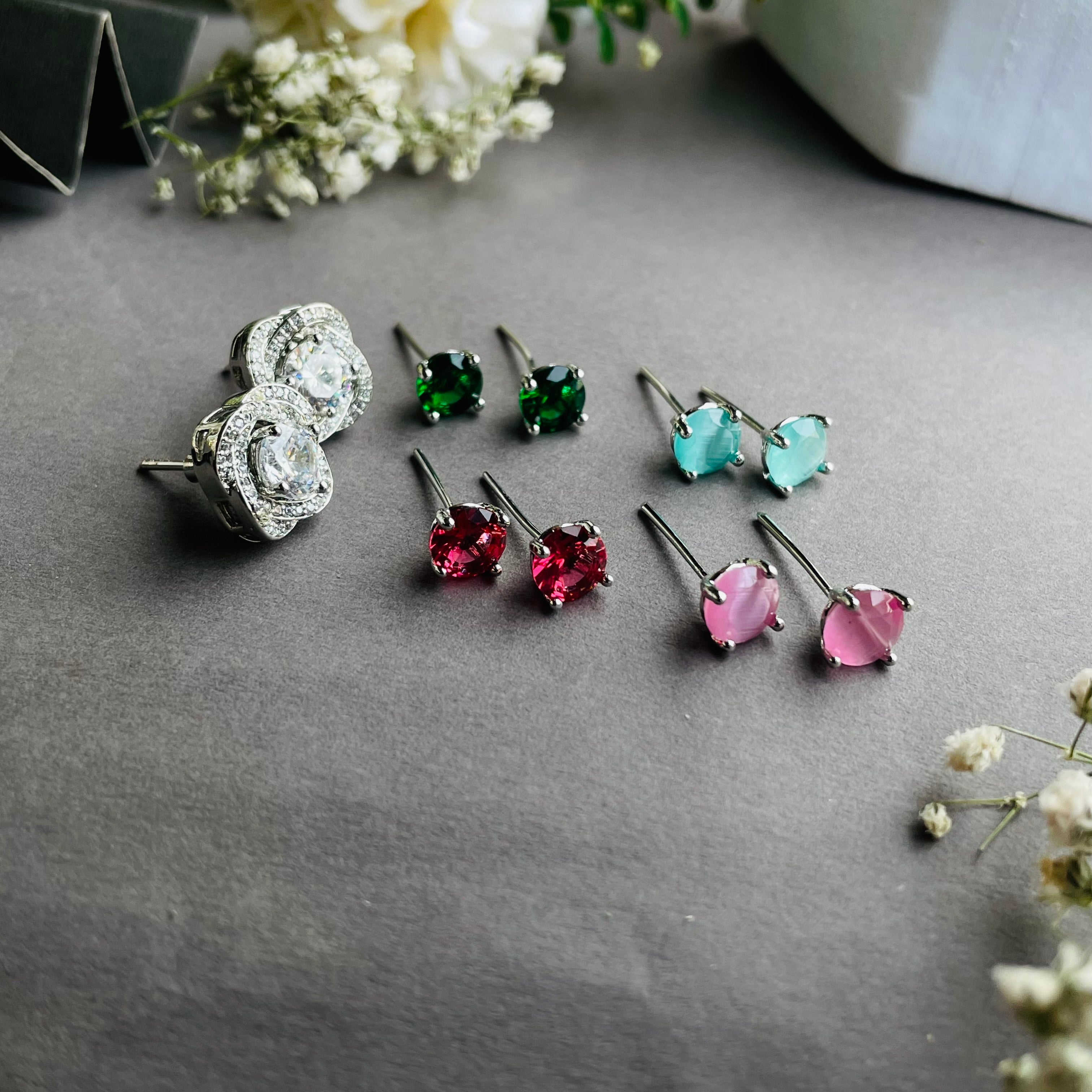 Ad Sally studs colour changeable