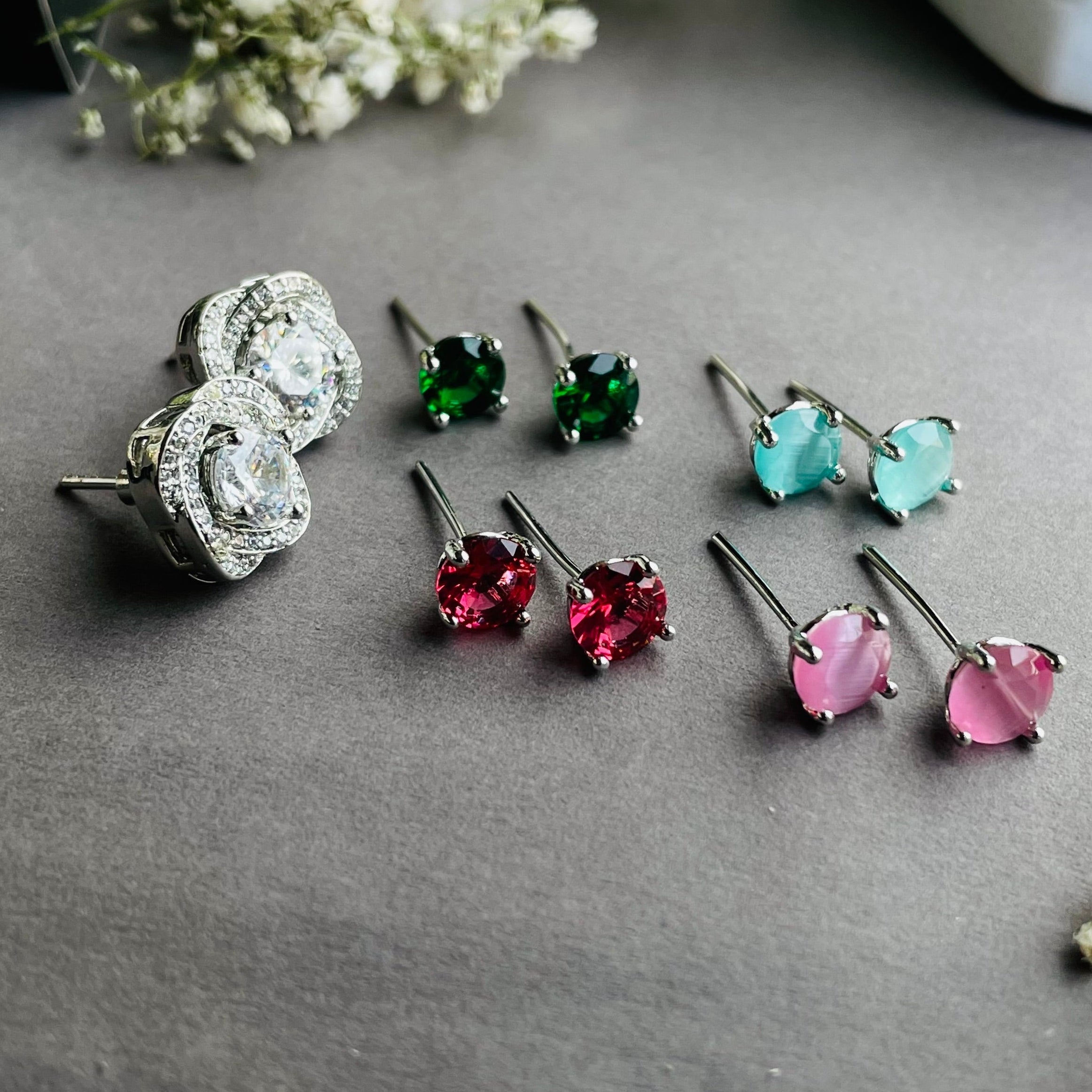 Ad Sally studs colour changeable