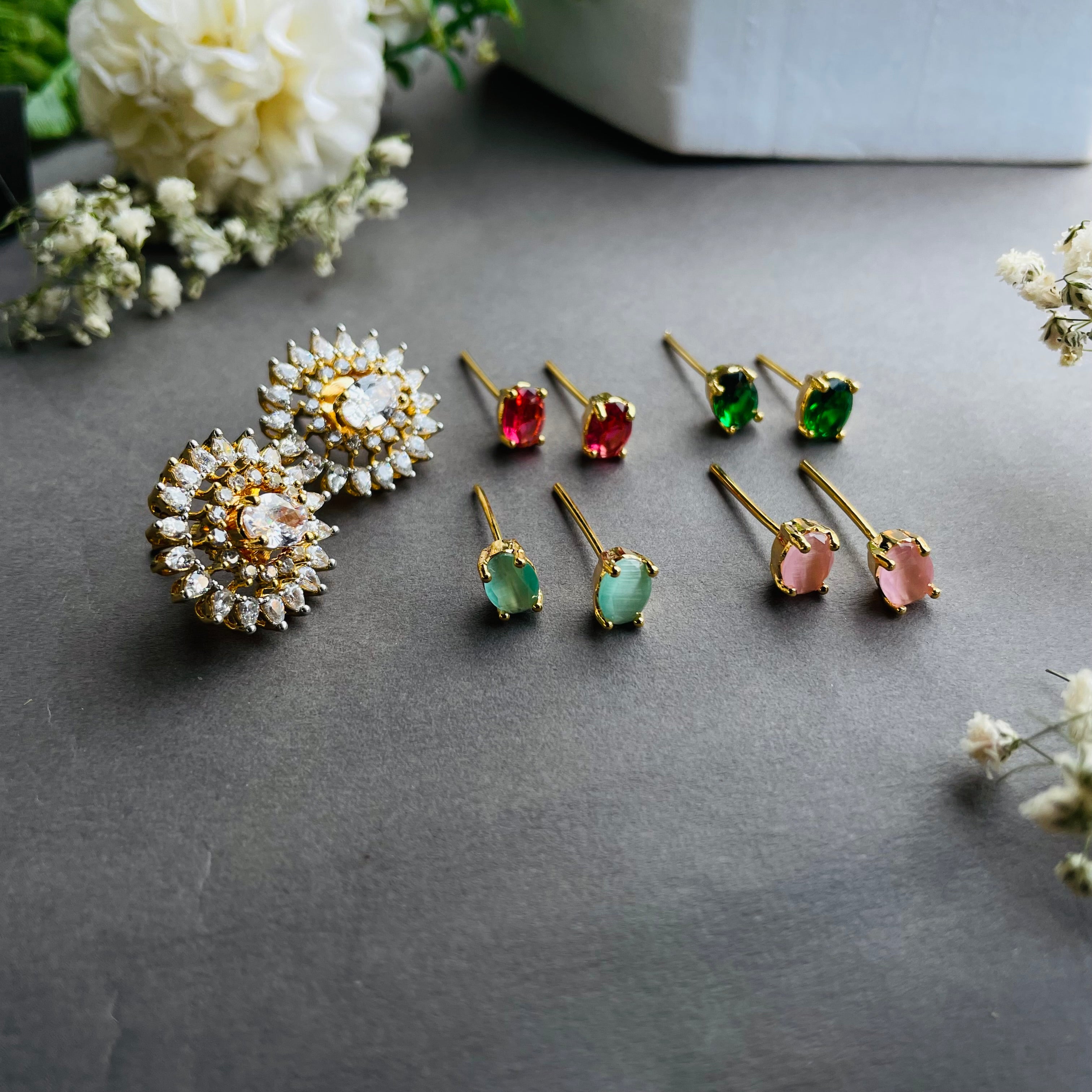 Ad Lucy studs colour changeable