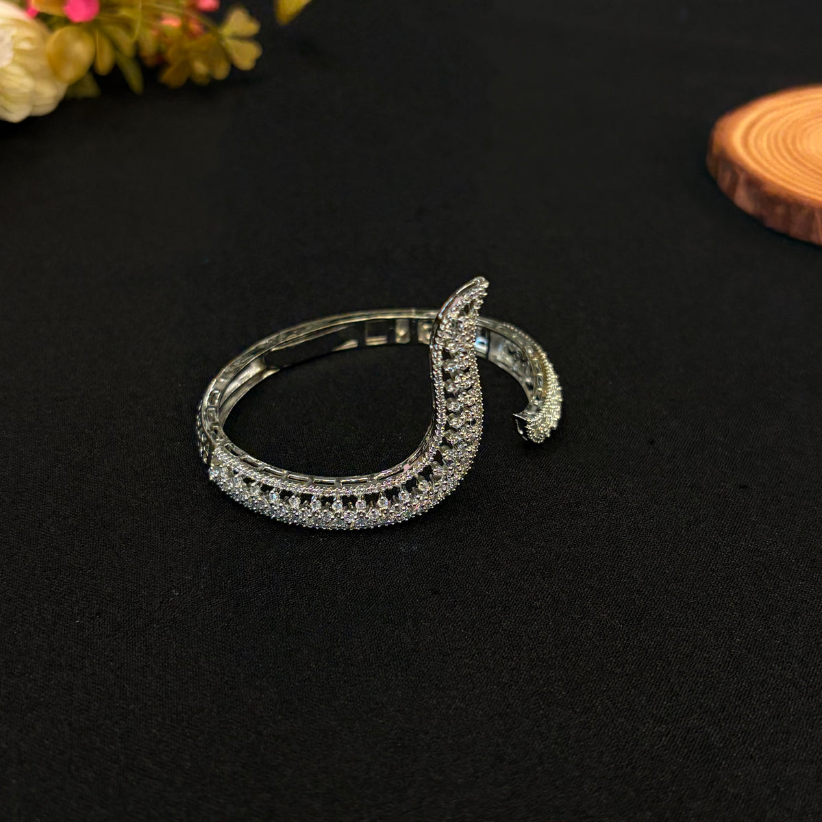 Vanya Crystal Cuff Bracelet