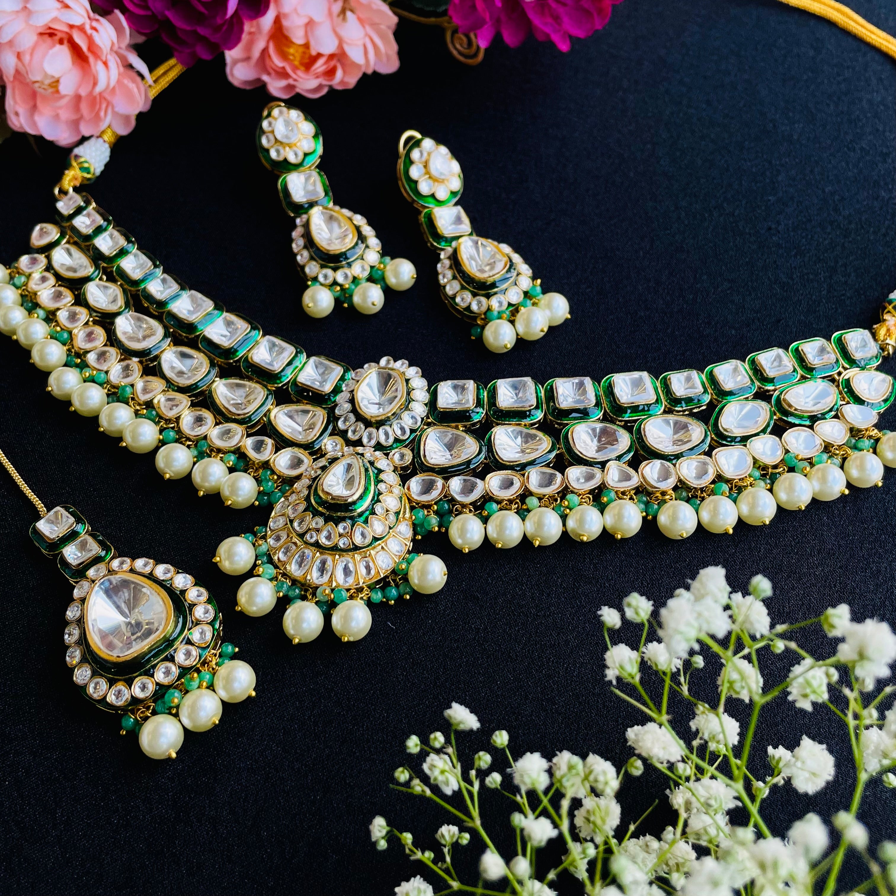 Nayaab Kayenat Polki Neckpiece