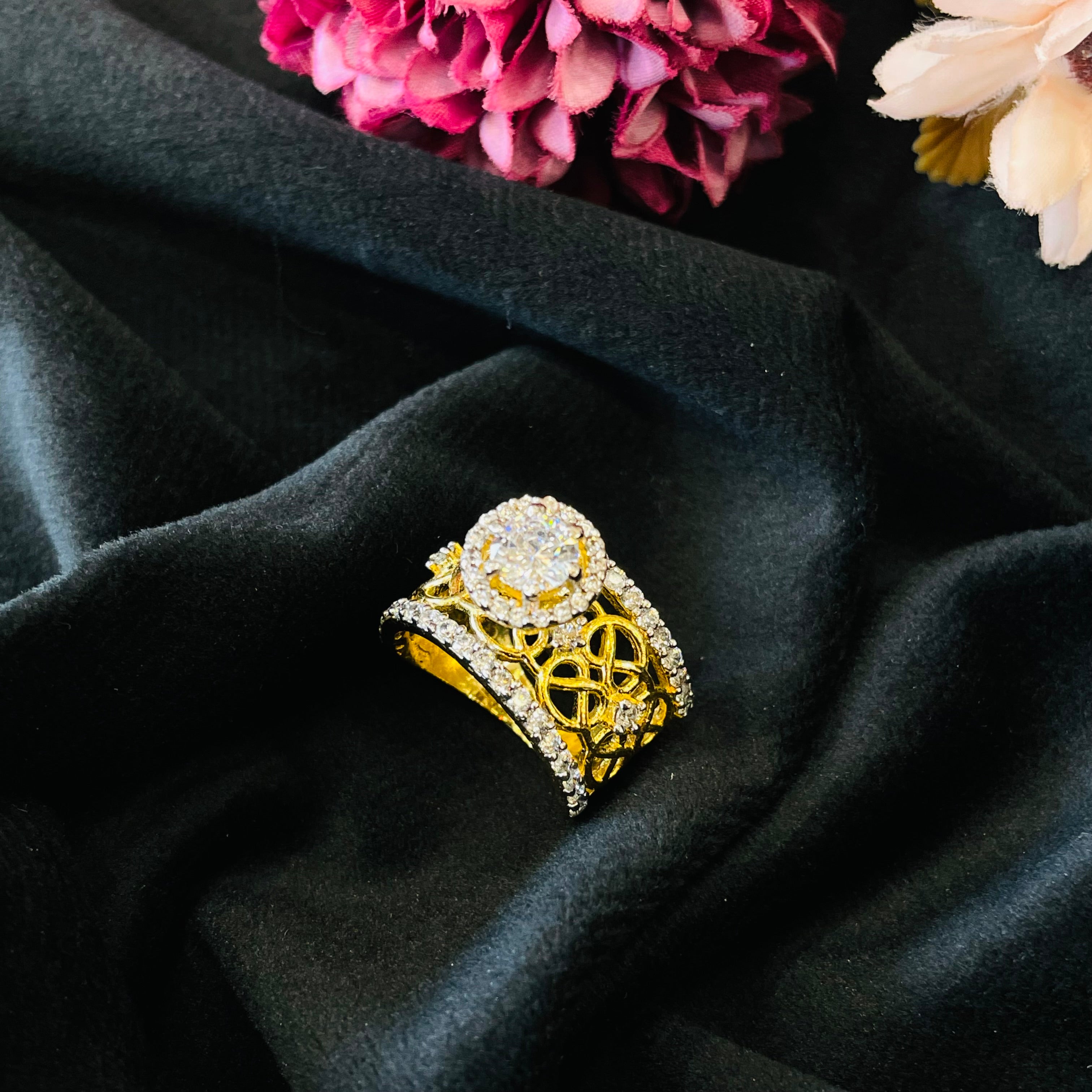 Vs Sterling Silver Cocktail Ring 224
