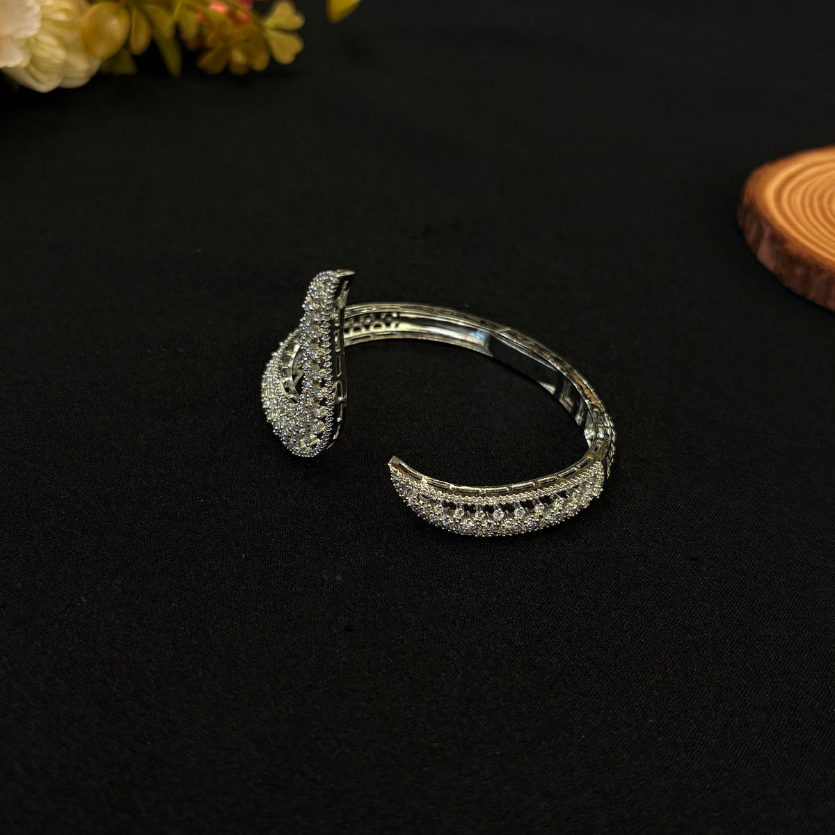 Vanya Crystal Cuff Bracelet