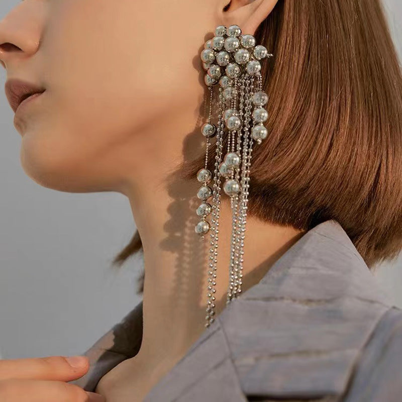 Layla Silver Beats Earrings