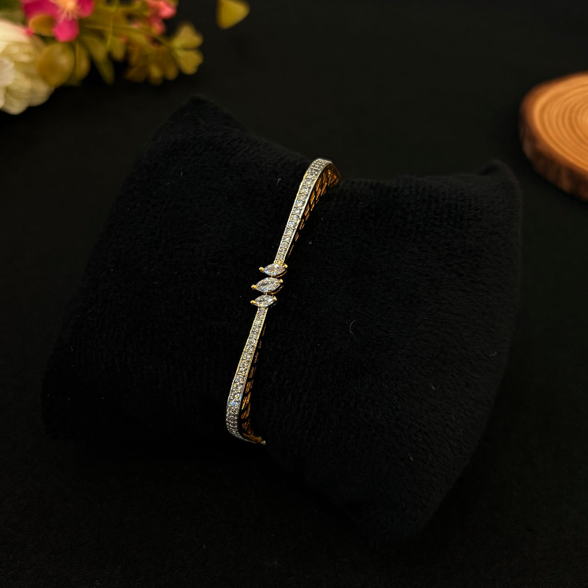 Ira Crystal Leaf Bracelet
