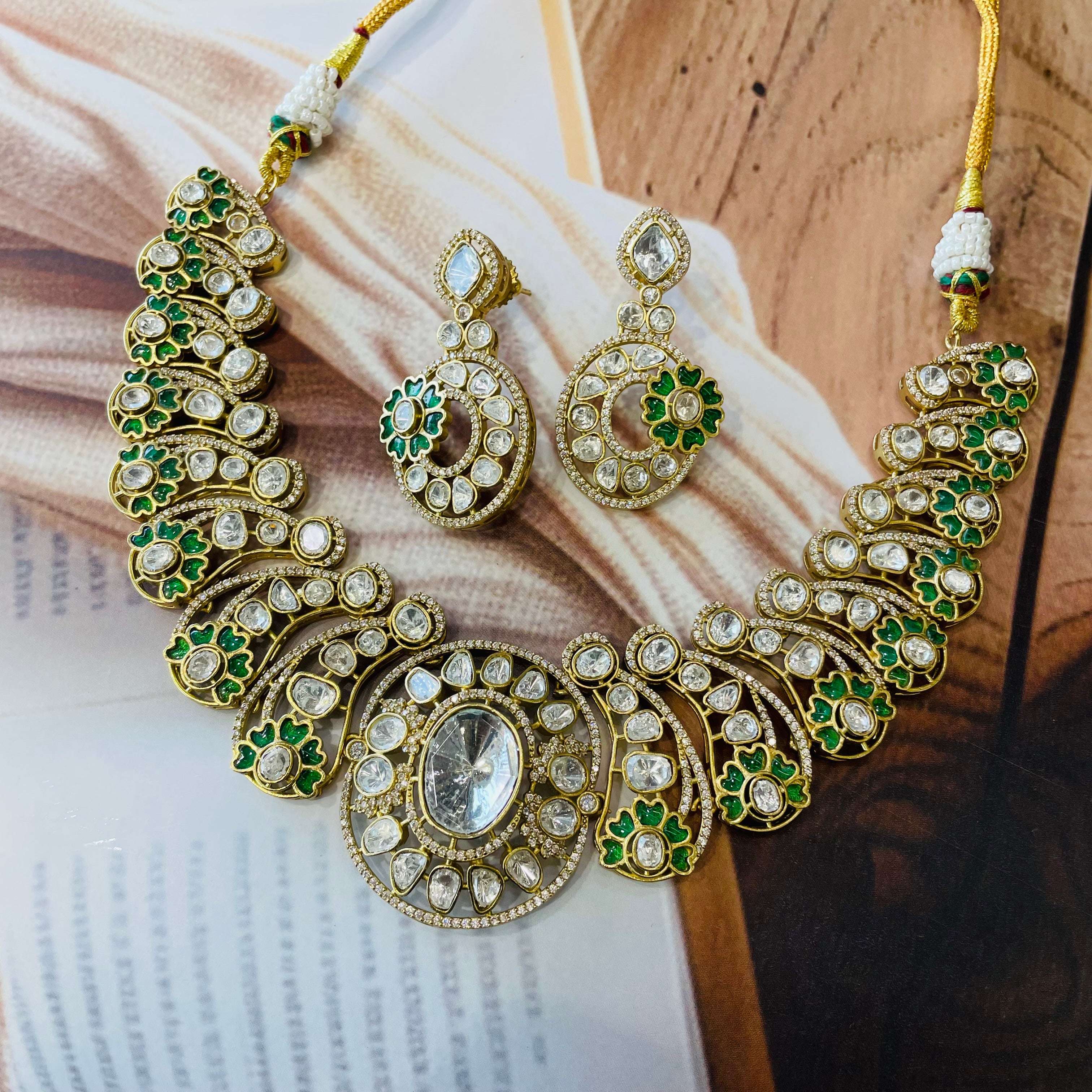 Nayaab Sahiba Polki Neckpiece