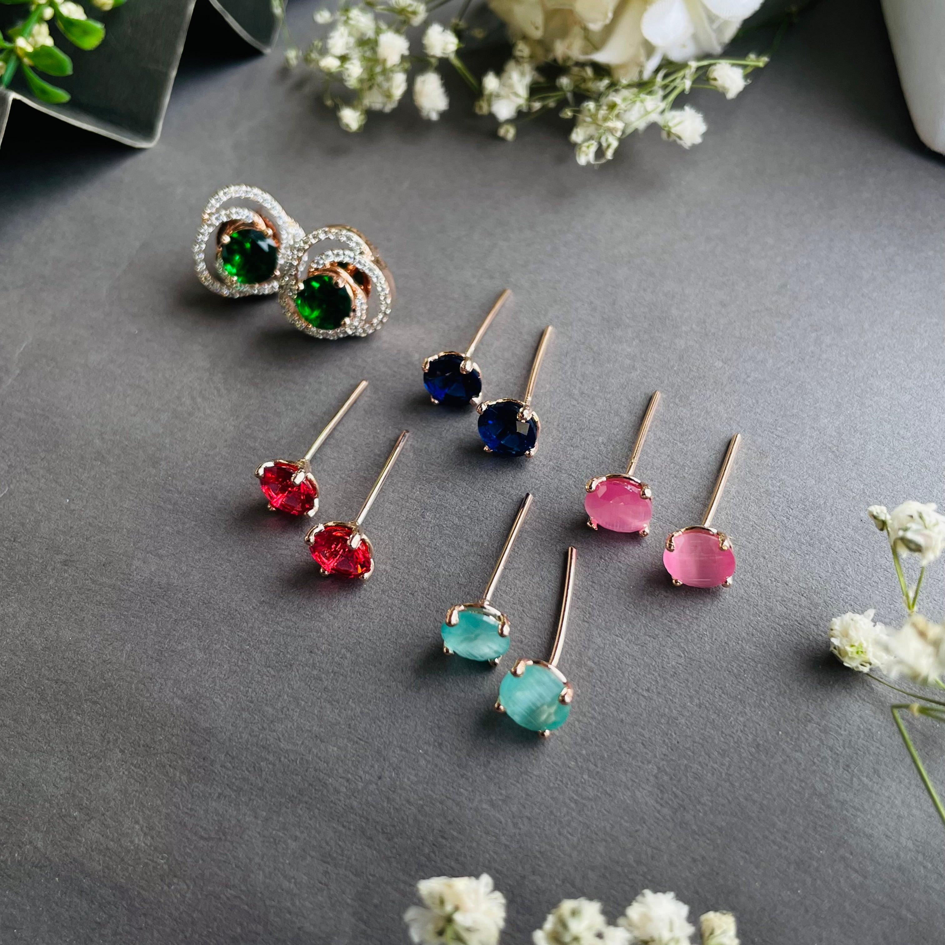 Ad Josie studs colour changeable