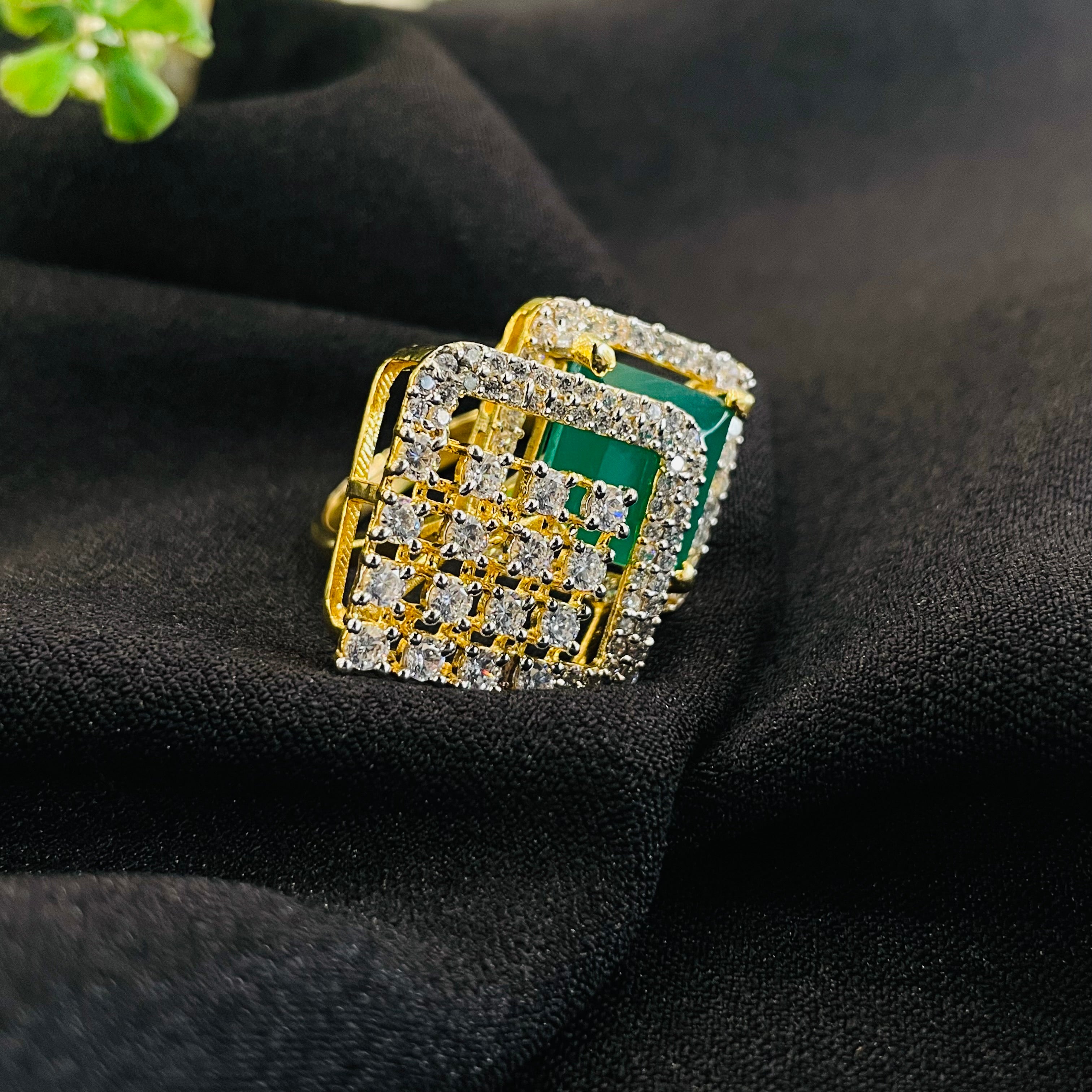 Vs Sterling Silver Cocktail Ring 237 11G