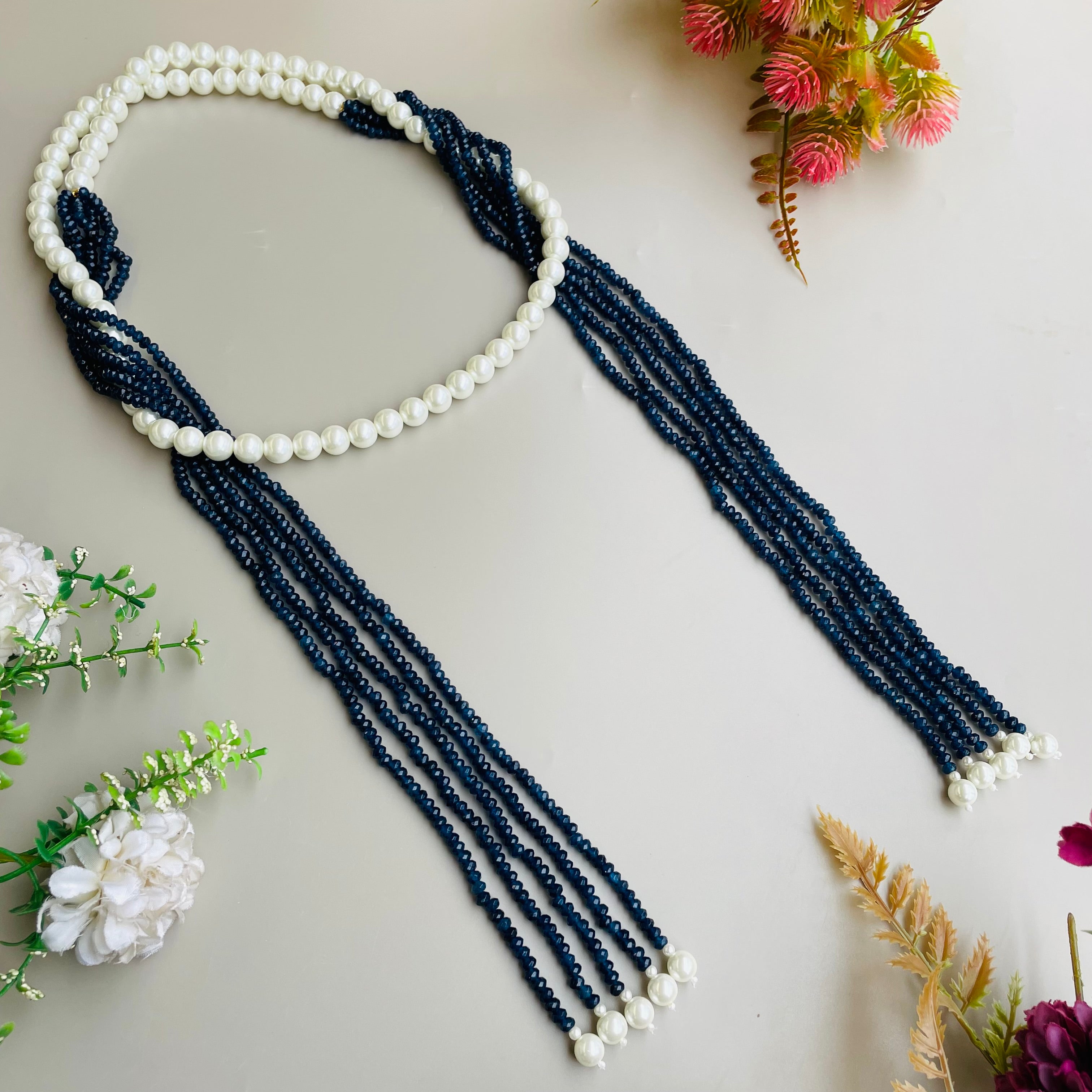 Nayaab jigyasa Pearl long Neckpiece