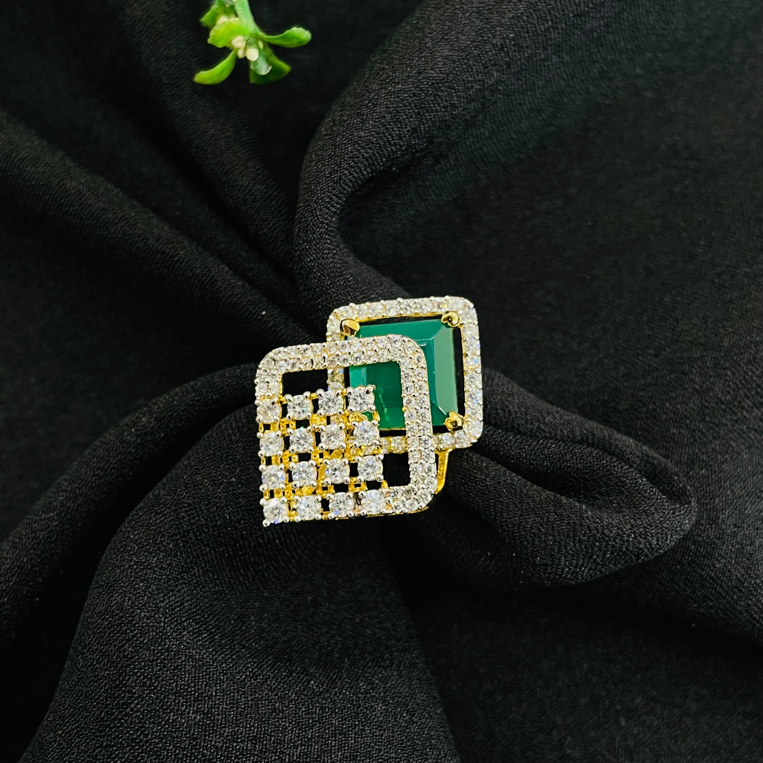 Vs Sterling Silver Cocktail Ring 237 11G