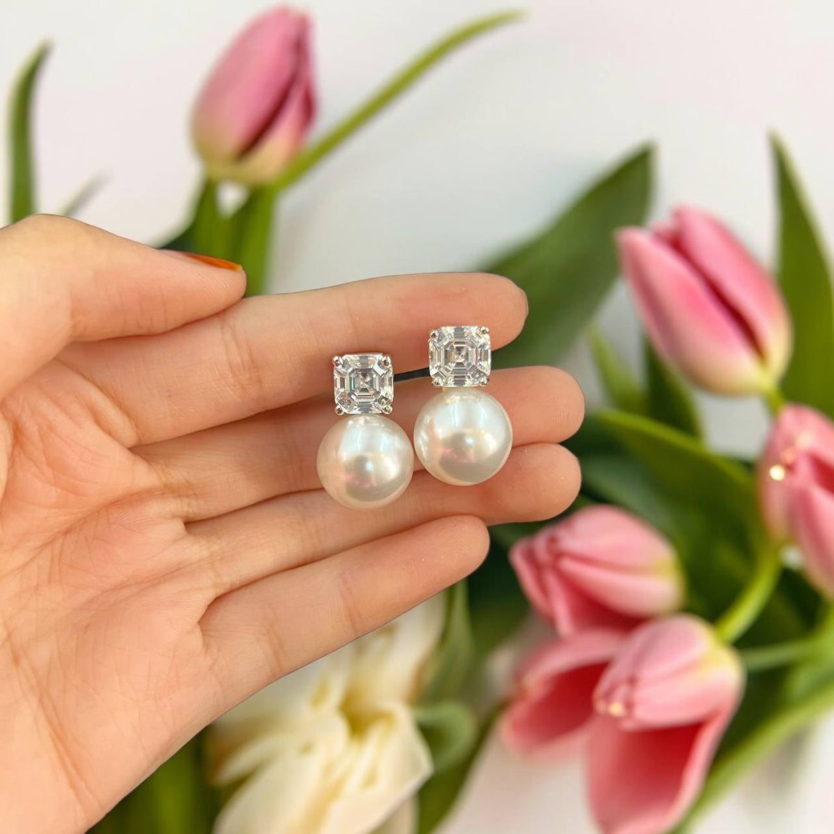Ad Jiya pearl studs combo