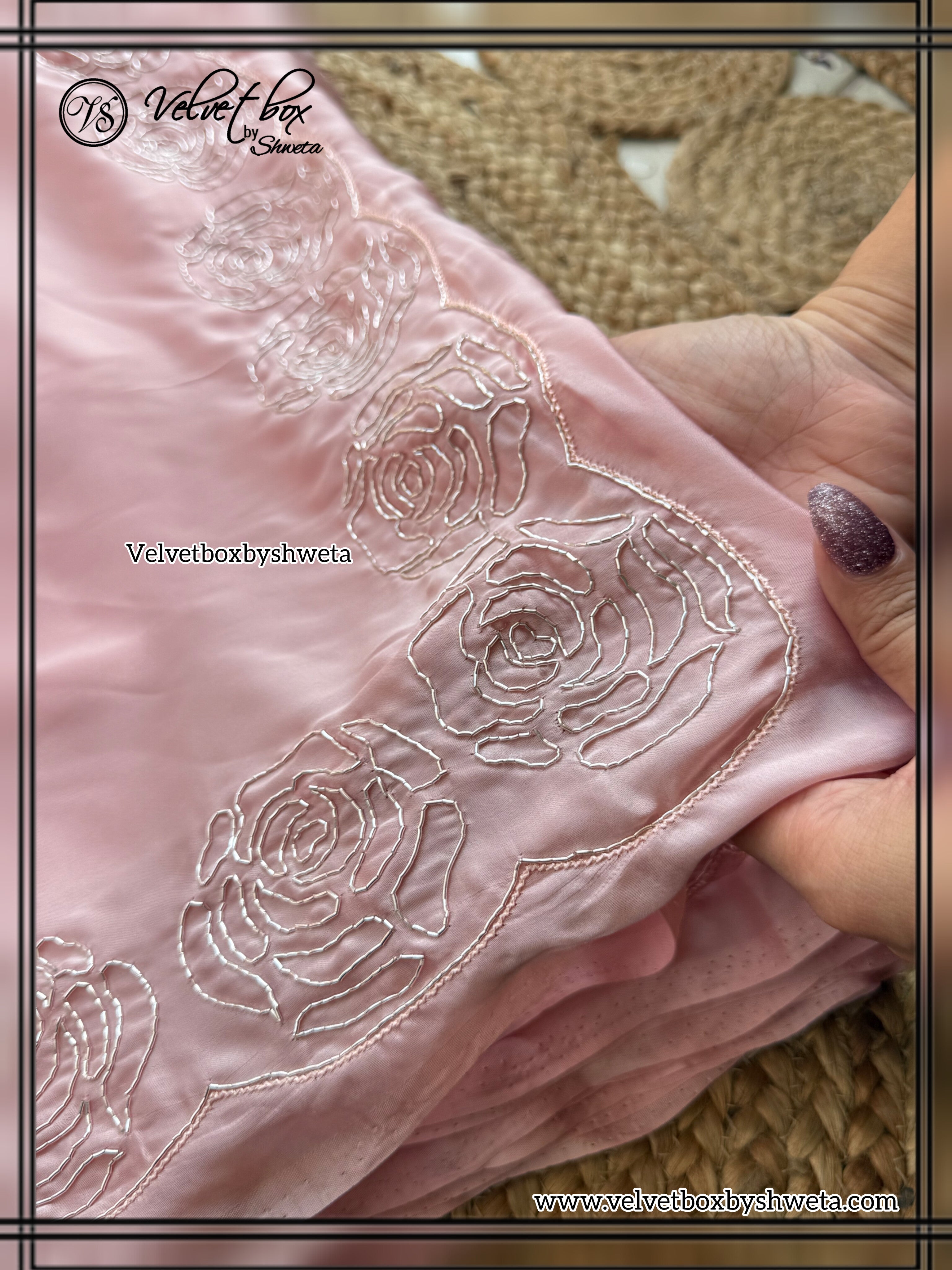 Rose Pink Saree