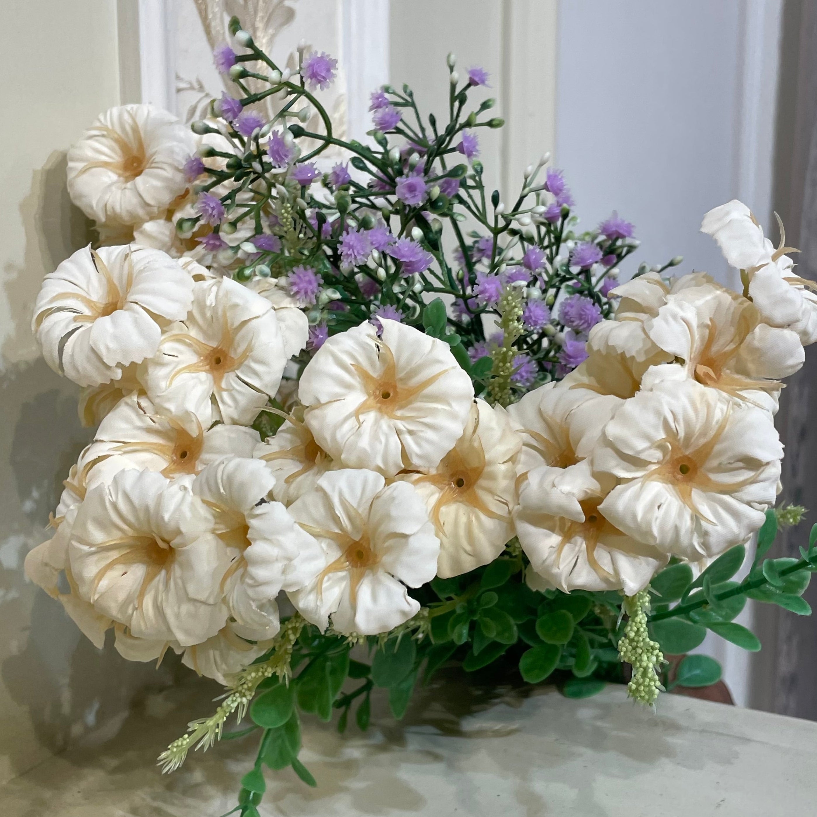 Artificial Flower & Grass Combo