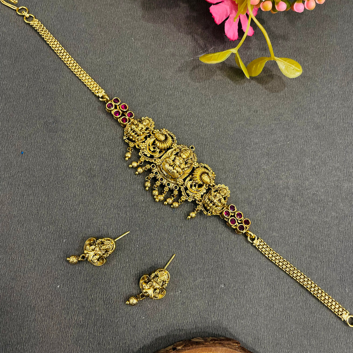 Aaradhya Temple Heritage Neckpiece
